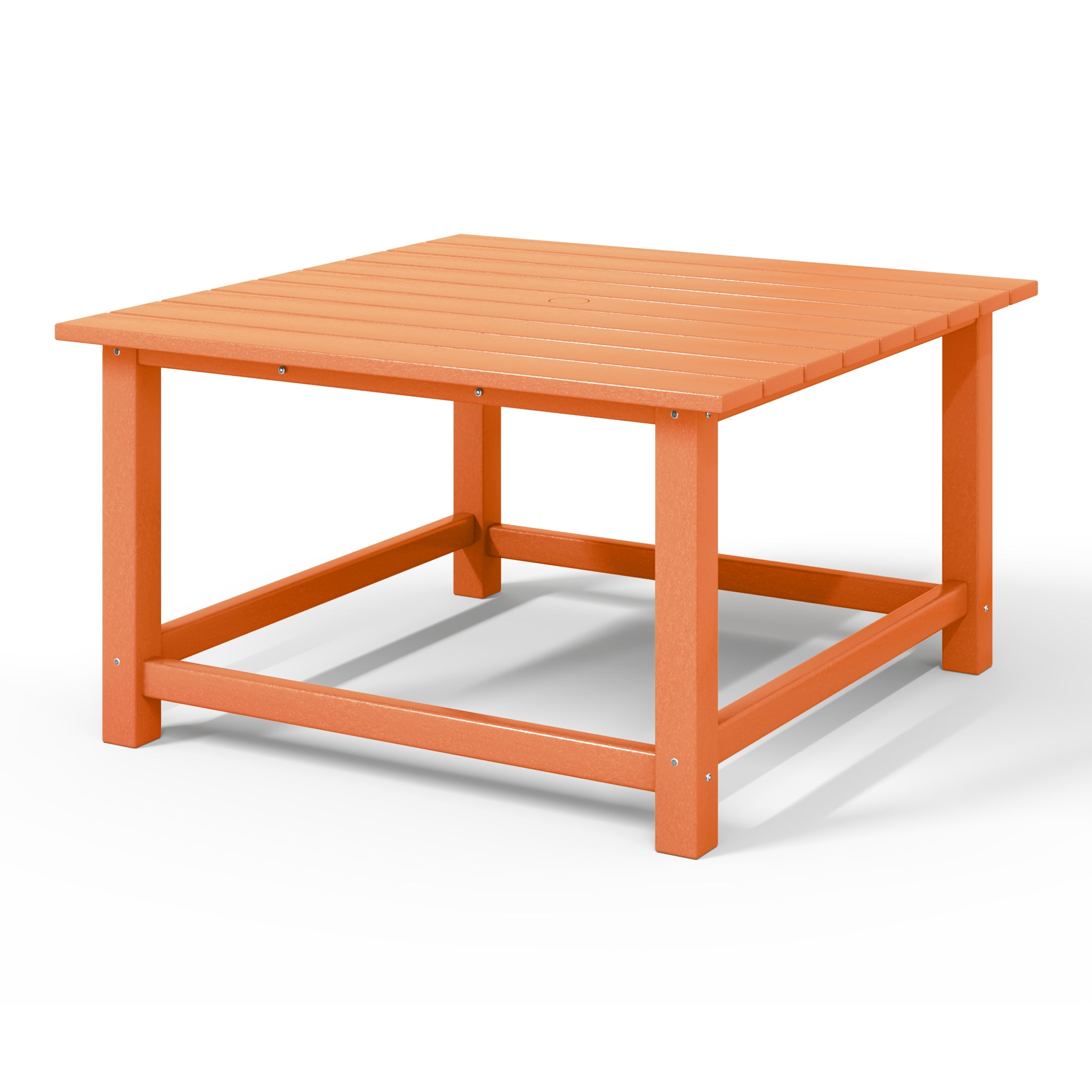 Paradise Low Outdoor HDPE Square Patio Coffee Table