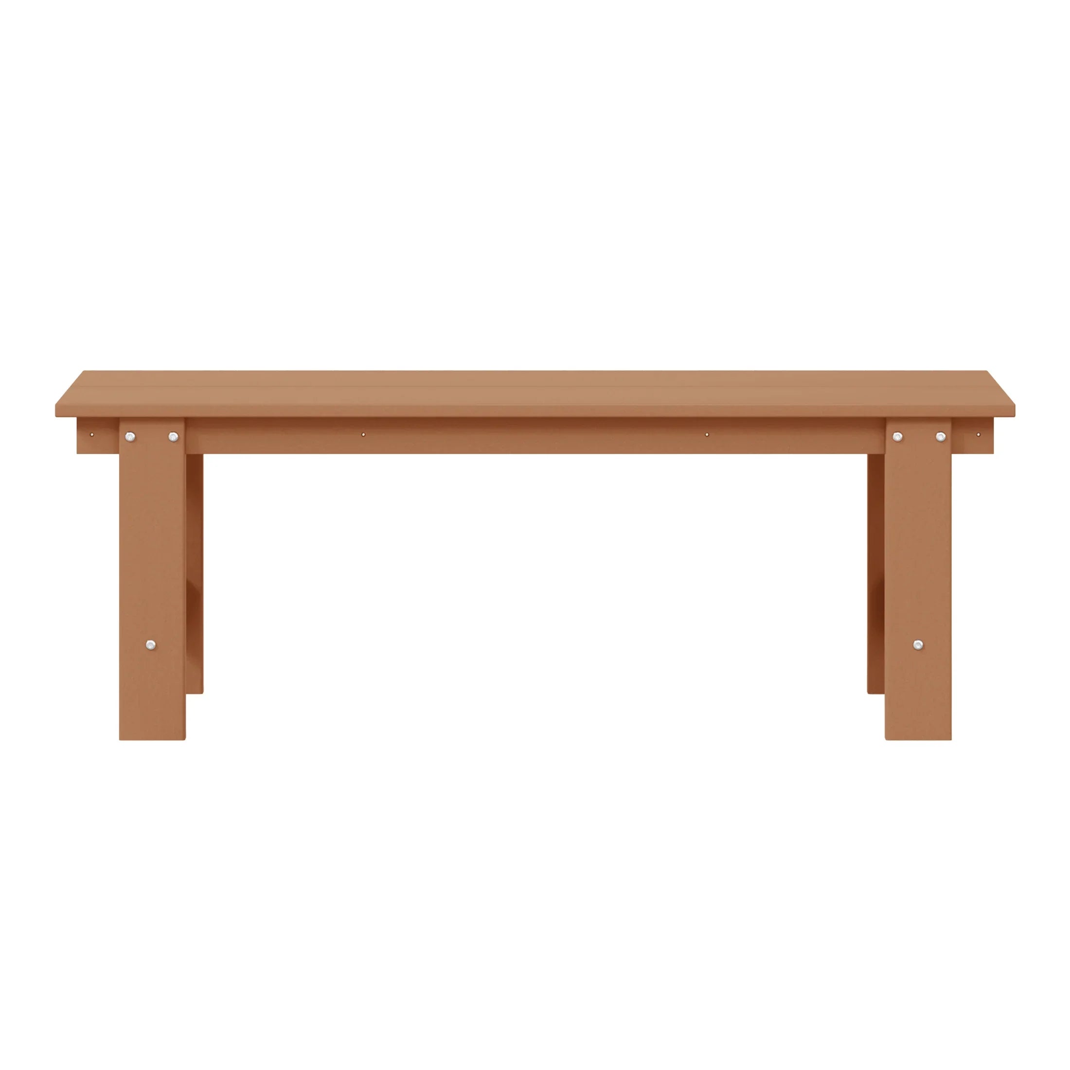 Palms Outdoor HDPE 48" Modern Backless Patio Bench
