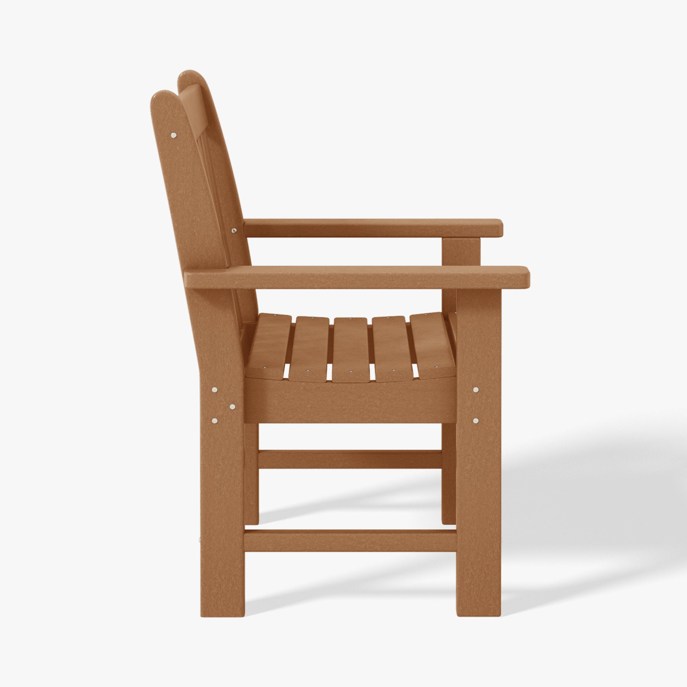 Paradise Outdoor Patio 3-Piece HDPE Adirondack Garden Chairs with Square Adirondack Side Table Set