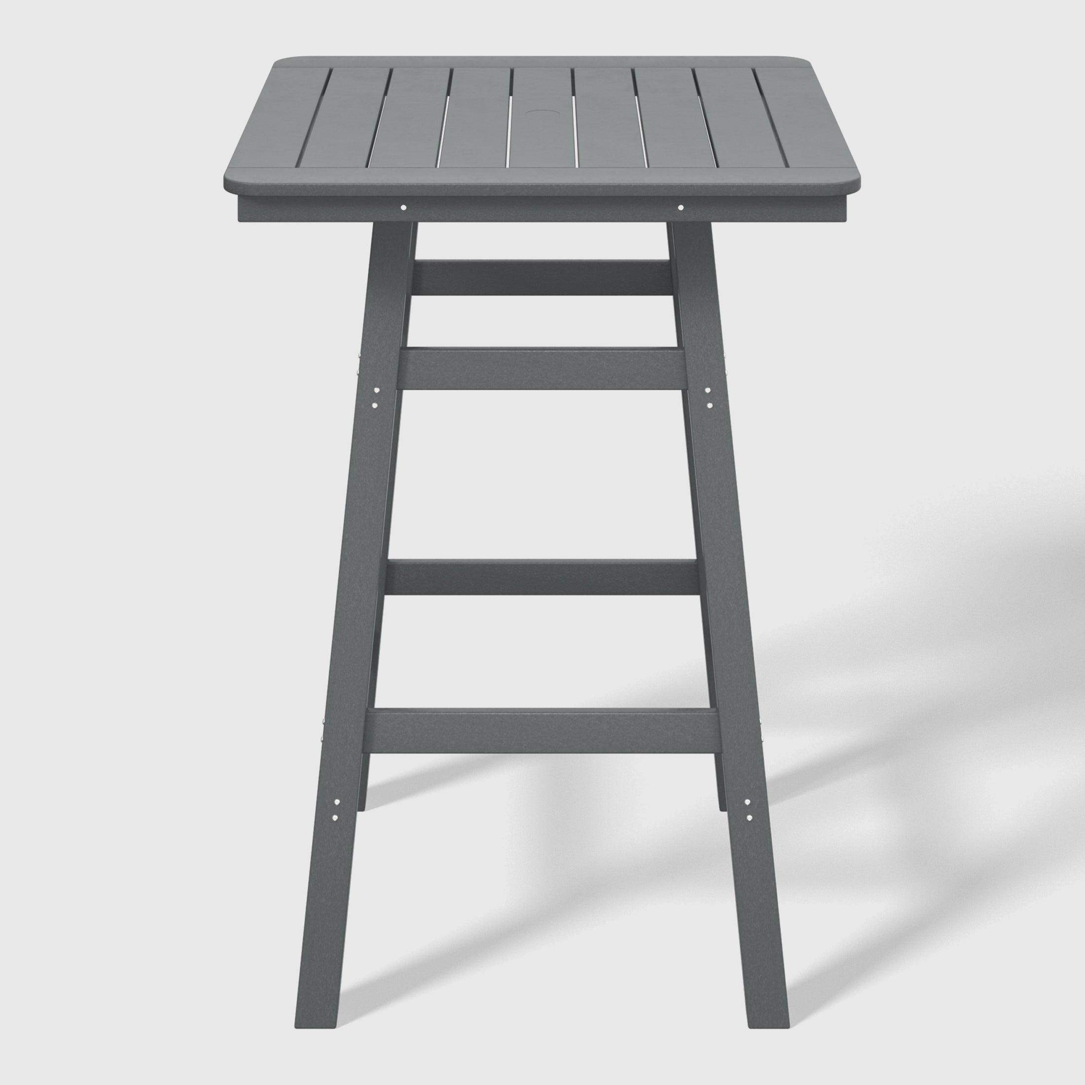 Paradise 5-Piece HDPE Outdoor Patio Dining Bar Bistro Table Set with Bar Stools