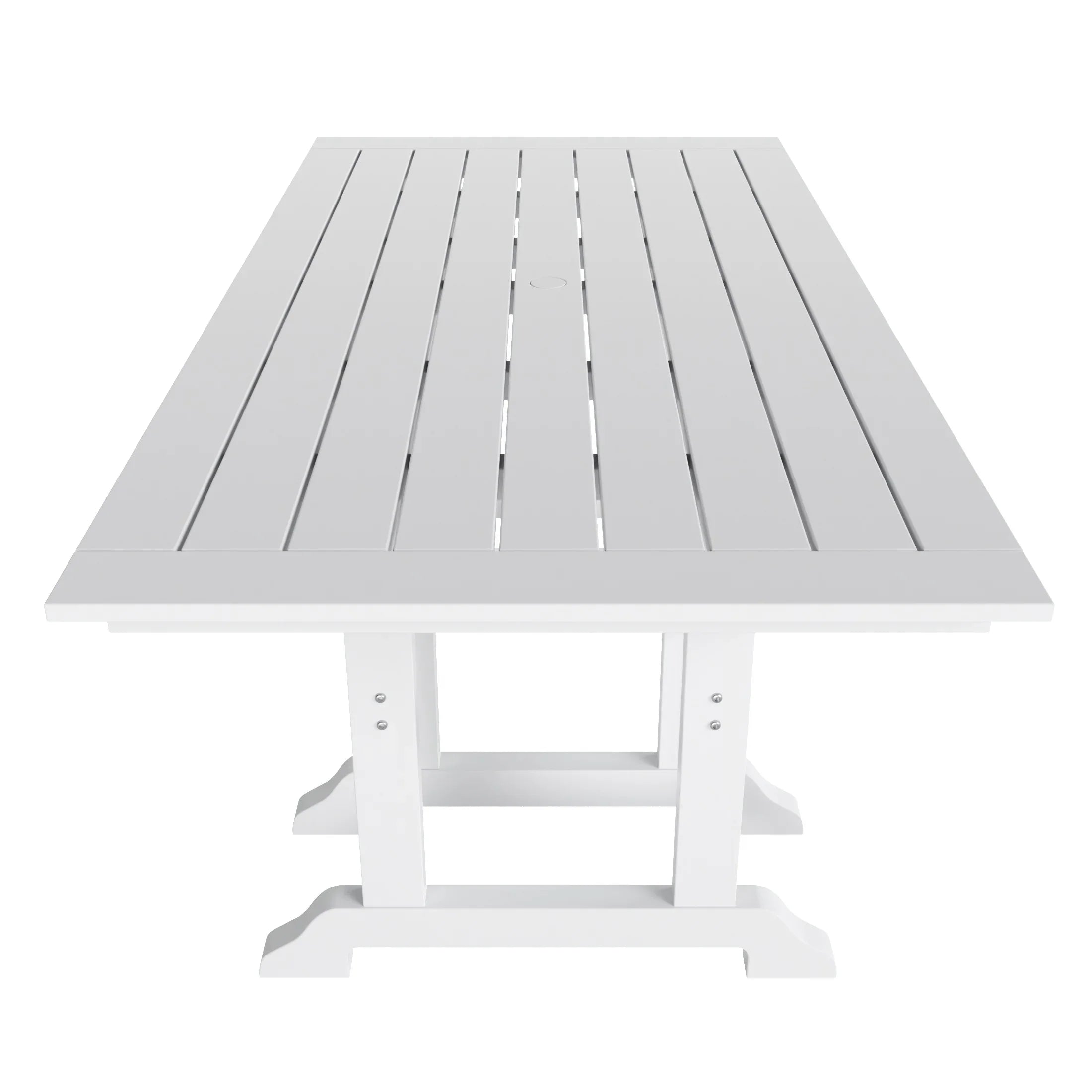 Paradise 6-Piece HDPE Outdoor Rectangle Dining Patio Table and Chairs Set