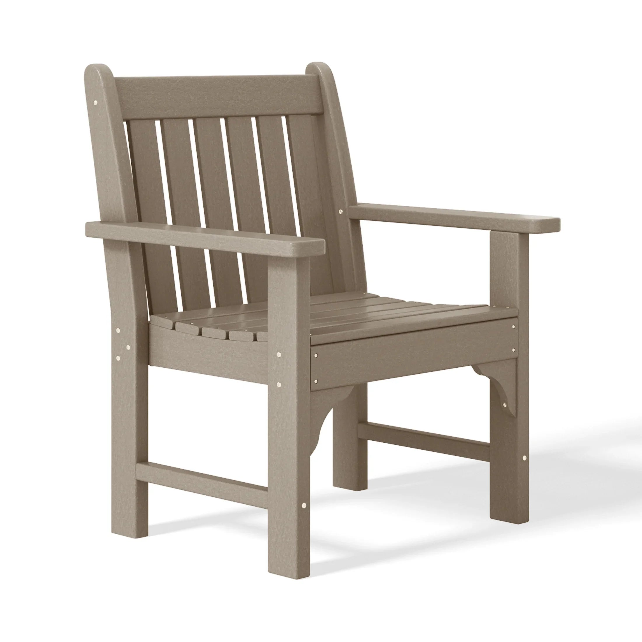 Paradise Outdoor Patio HDPE Adirondack Dining Arm Chair