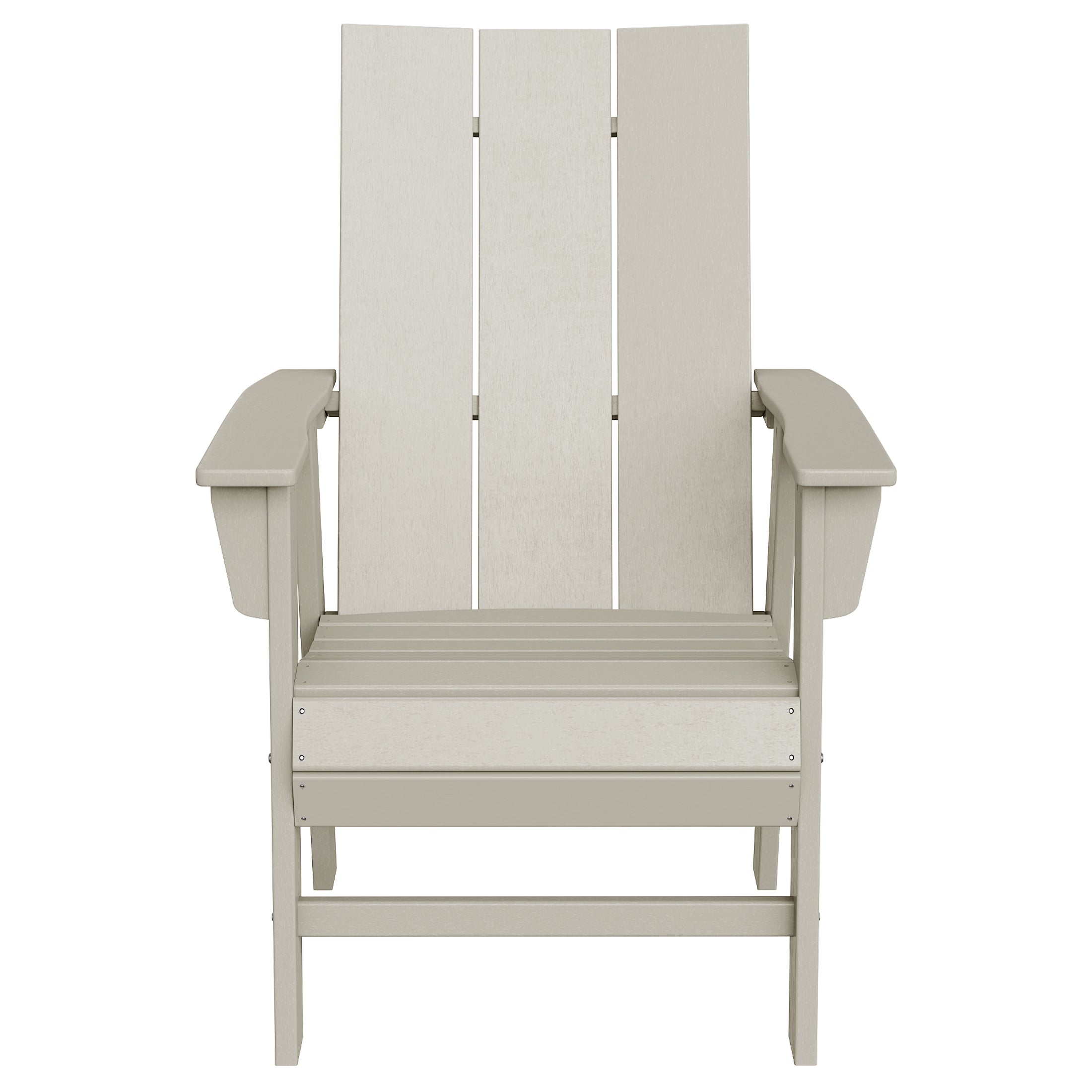 Palms Outdoor Patio HDPE Plastic Modern Adirondack Dining Chair