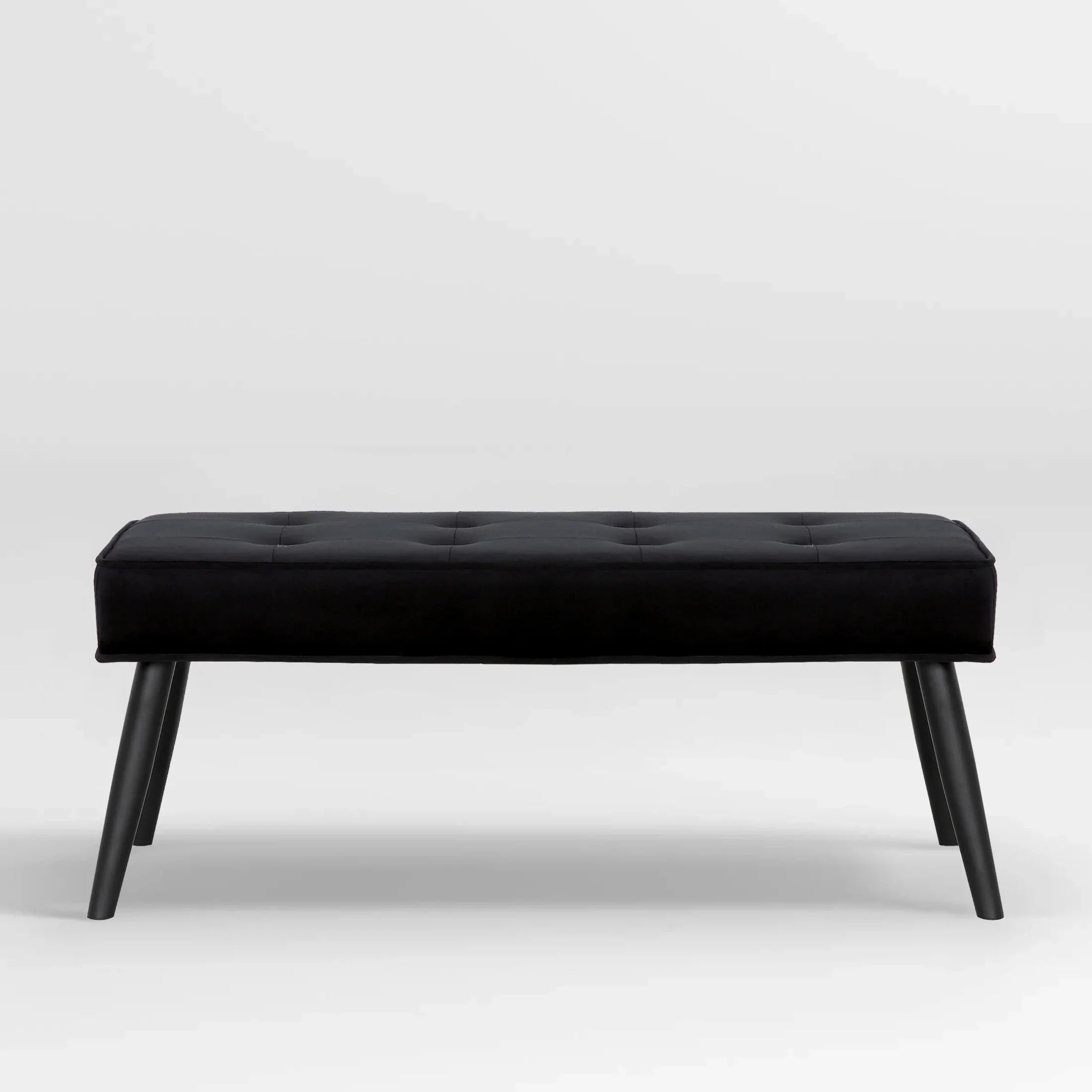 Hank Button Tufted Velvet Upholstered Accent Bench