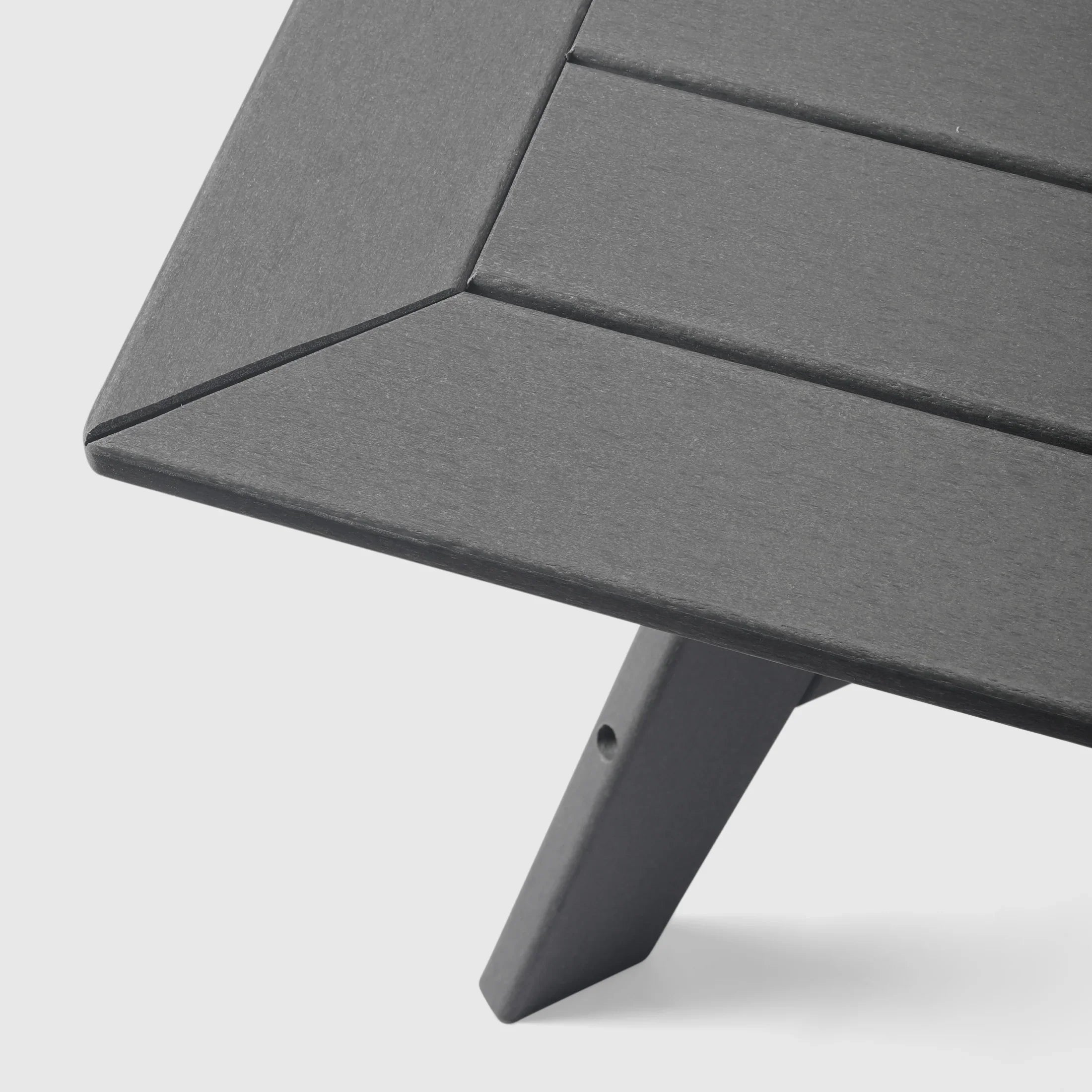 Portsmouth Modern Low Outdoor Patio Square HDPE Coffee Table