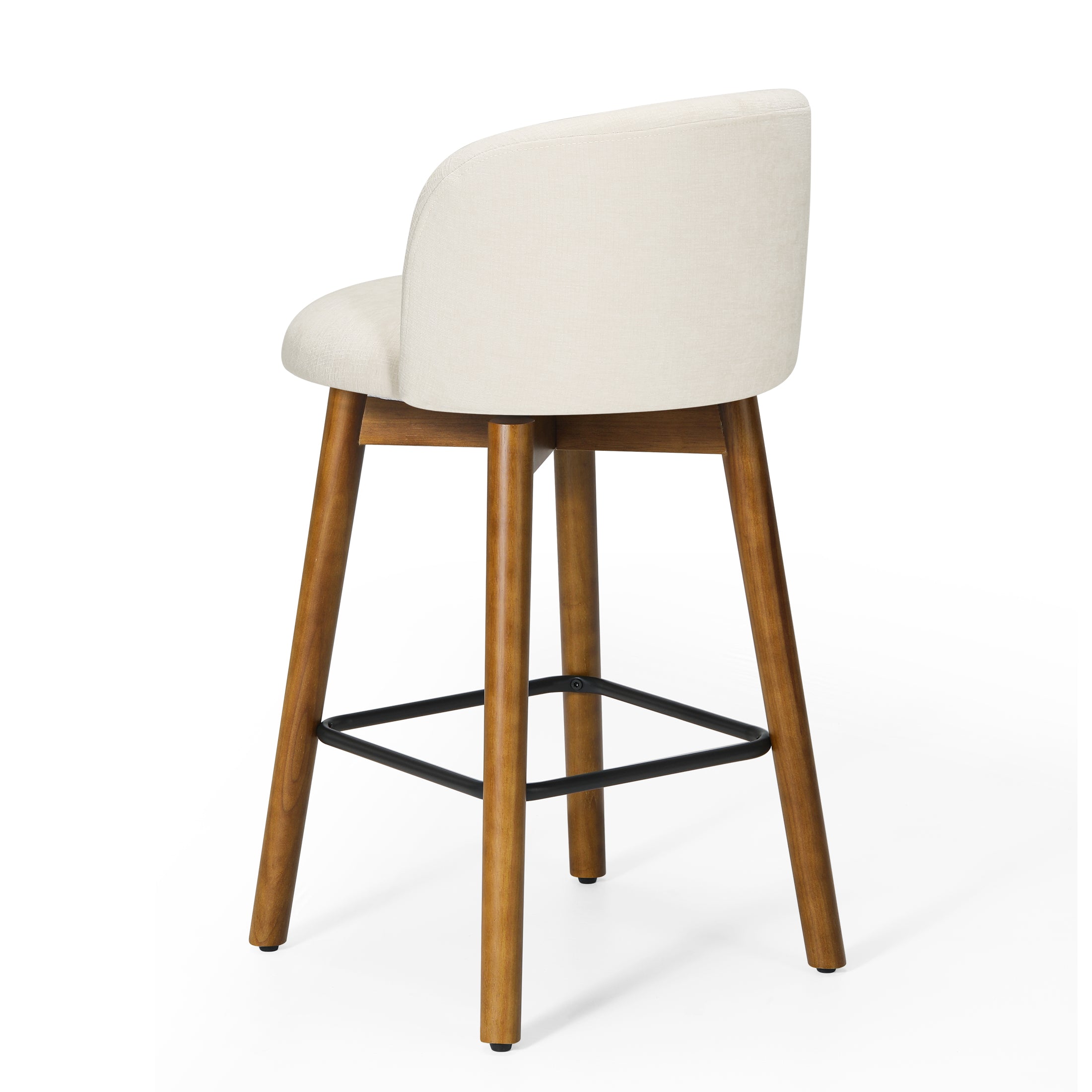 Danburry Modern Chenille Upholstered 26" Counter Height Swivel Bar Stool