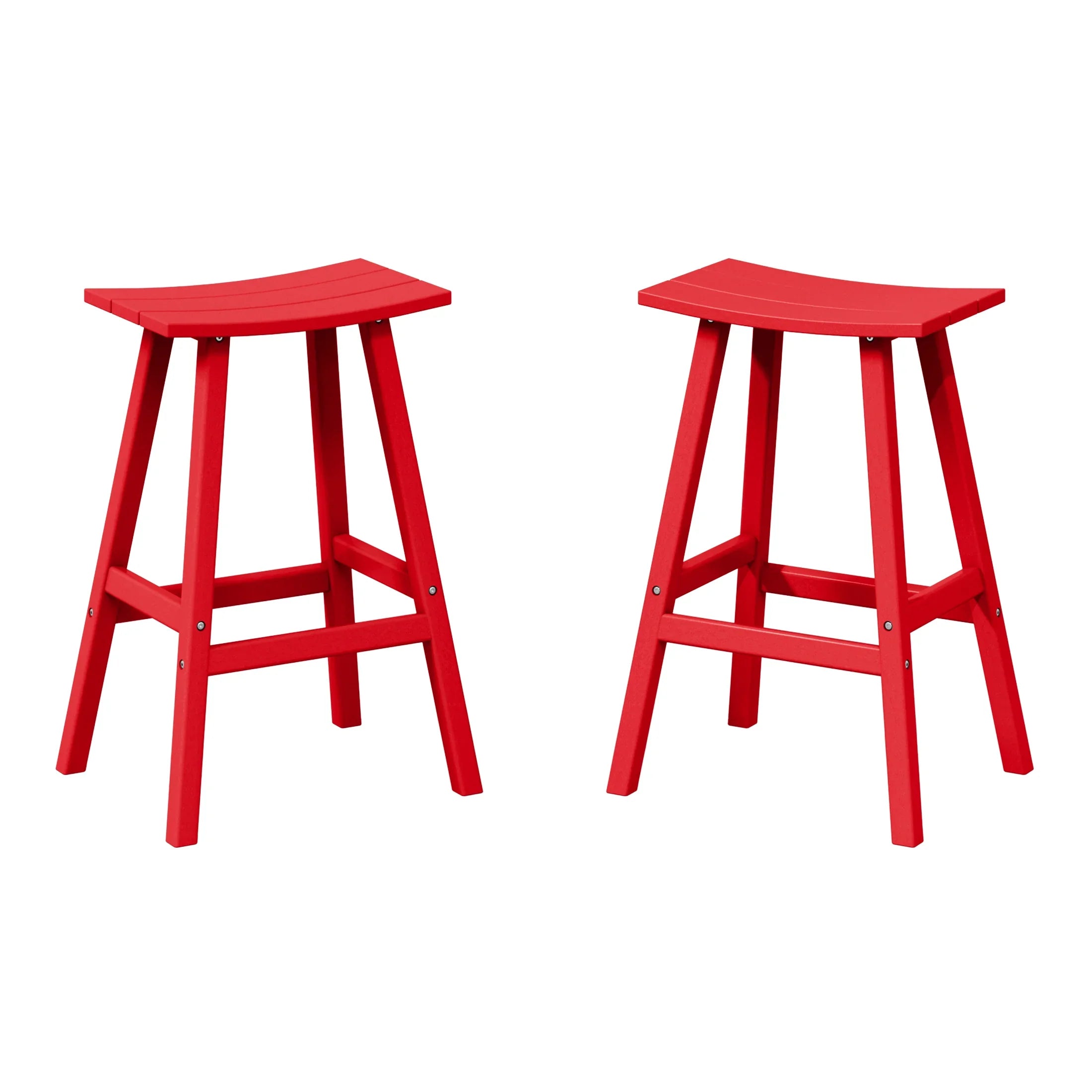 Paradise 2 piece set of 29" height Outdoor / Patio Saddle bar stools