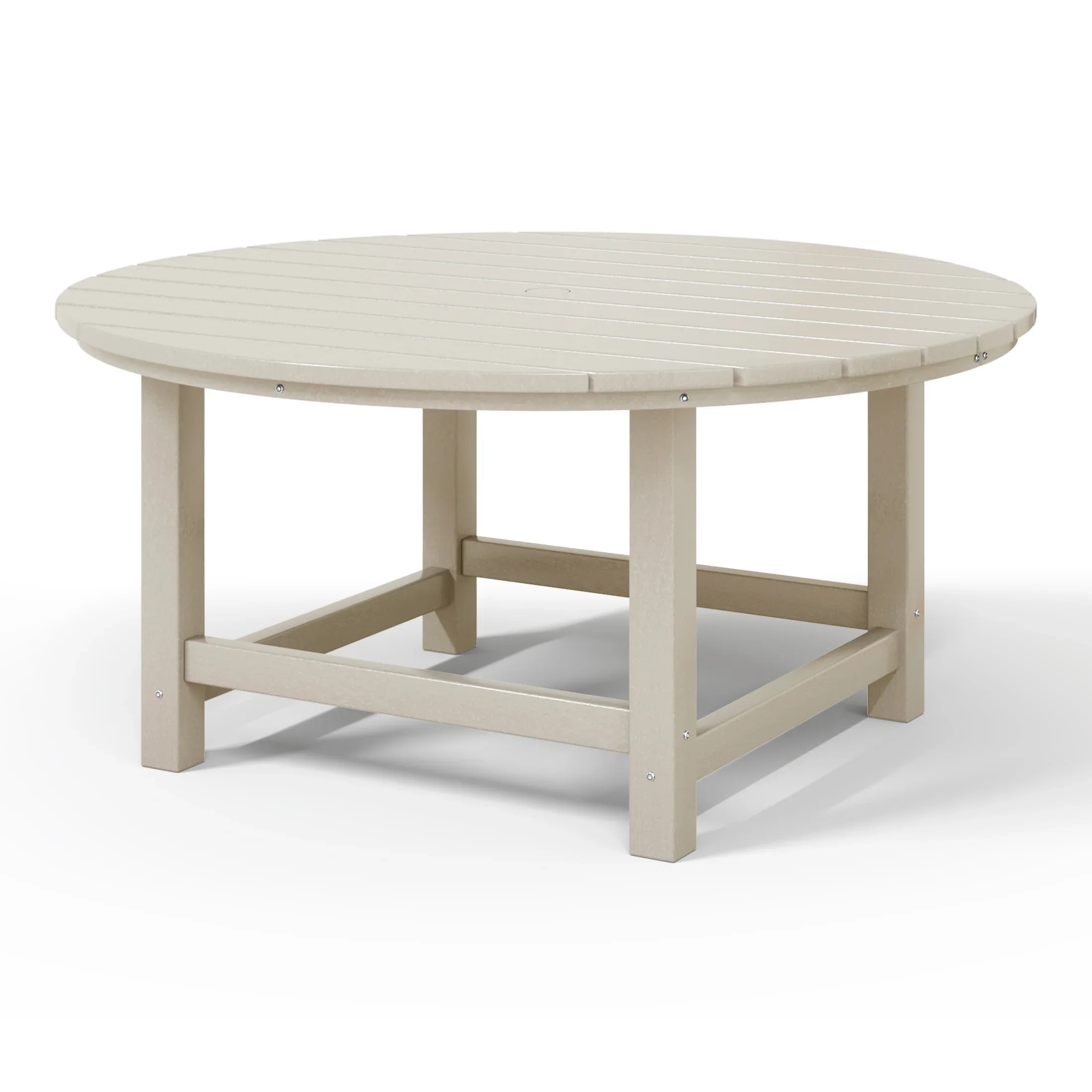 Paradise Low Outdoor HDPE Round Patio Coffee Table