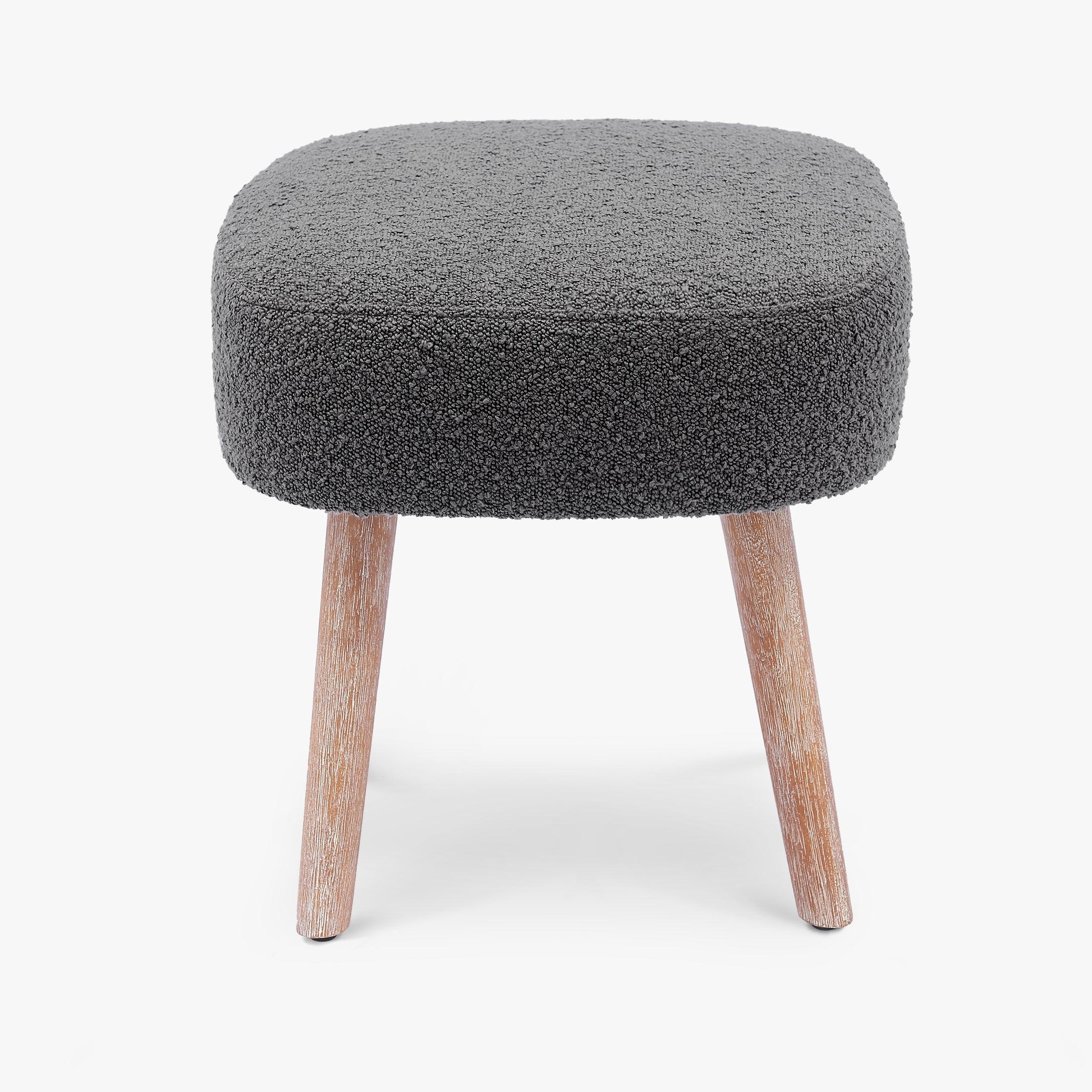 Amélie 21" Wide Square Upholstered Cushion Ottoman Foot Stool