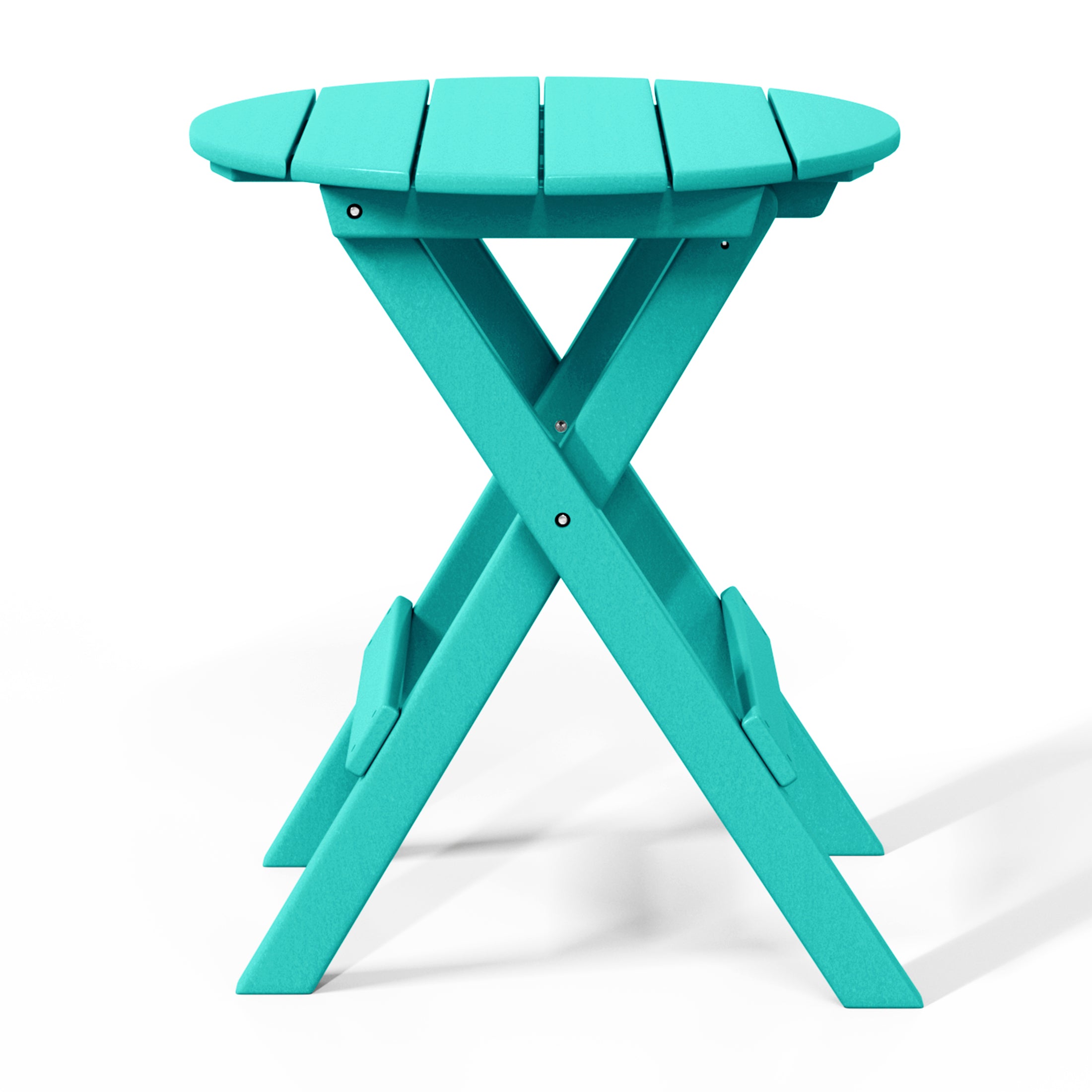 Paradise HDPE Outdoor 24.5 Inch Round Portable Folding Patio Dining Table