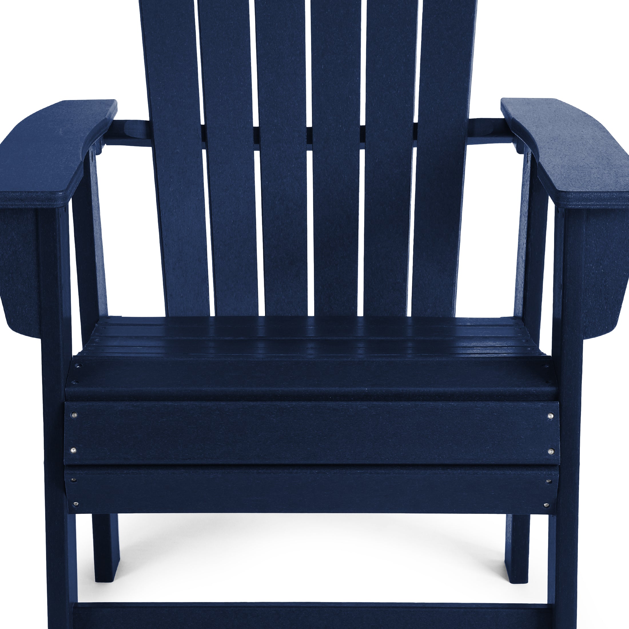 Portside Outdoor Modern HDPE Adirondack Patio Dining Chairs (Set of 2)