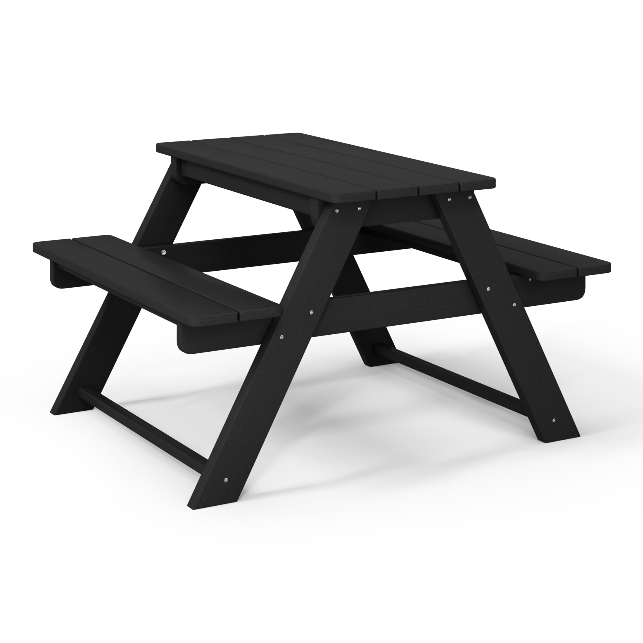 Paradise Outdoor Patio Kids HDPE Plastic Picnic Bench Table