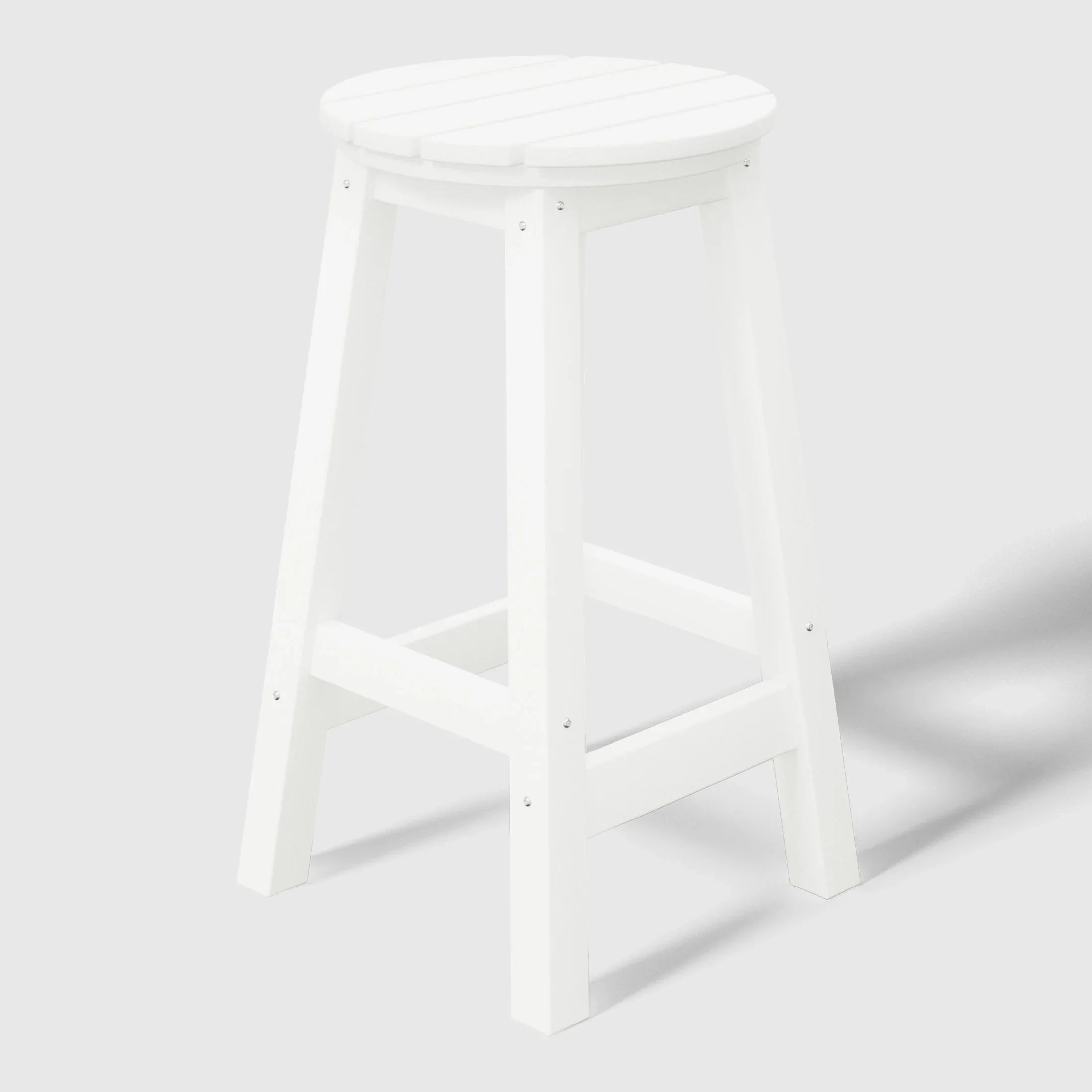 Paradise 24" HDPE Outdoor Patio Round Counter Height Bar Stool