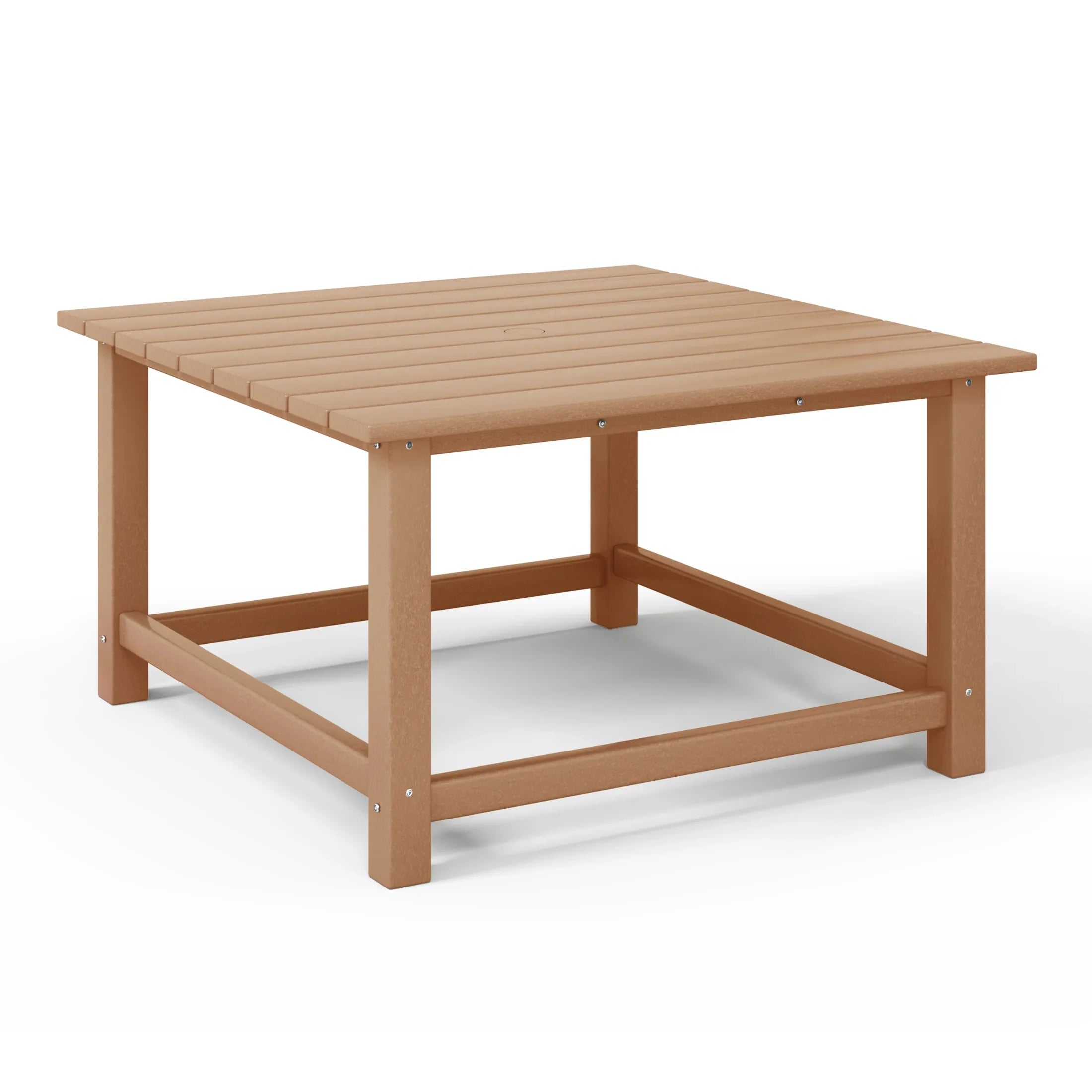 Paradise Low Outdoor HDPE Square Patio Coffee Table