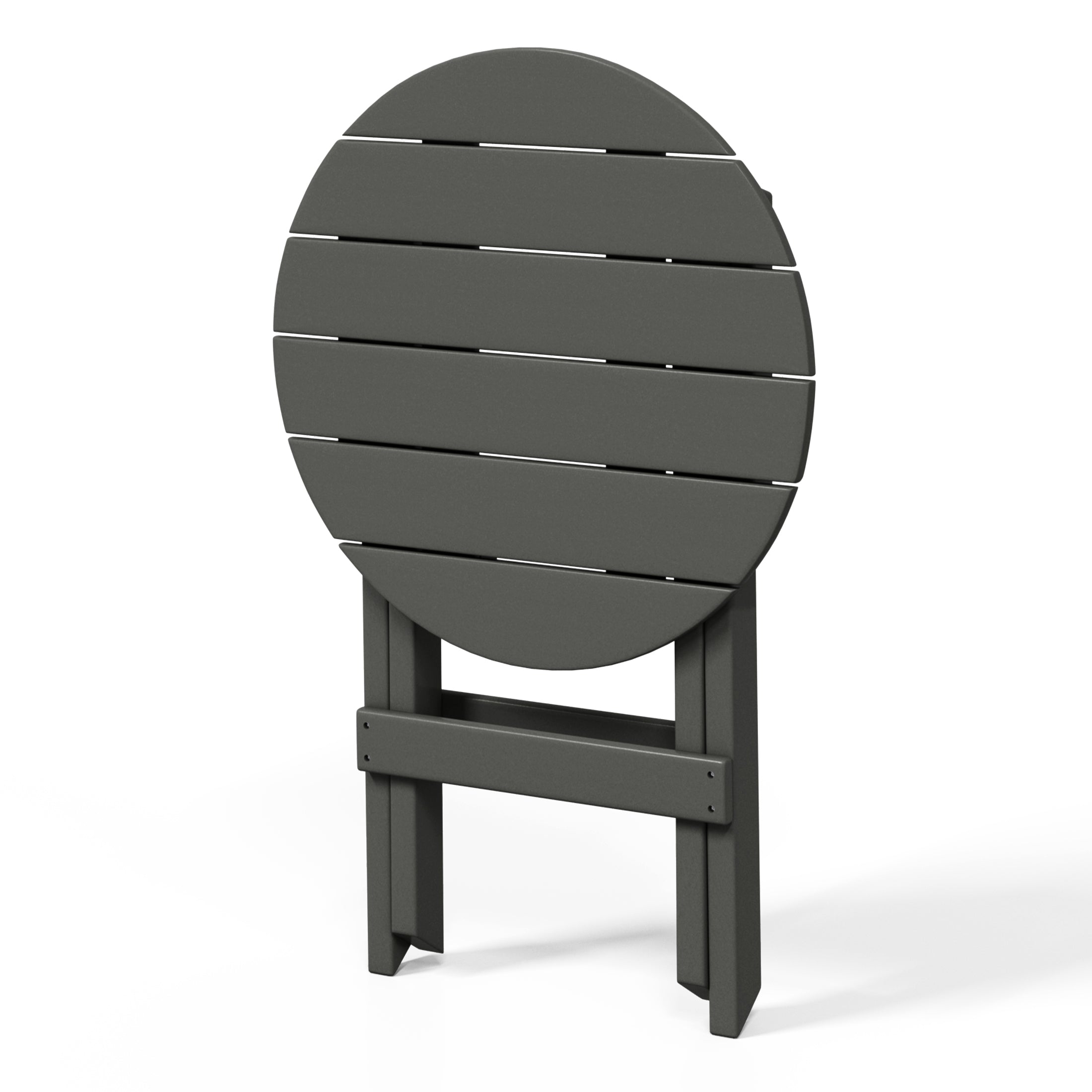 Paradise HDPE Outdoor 24.5 Inch Round Portable Folding Patio Dining Table