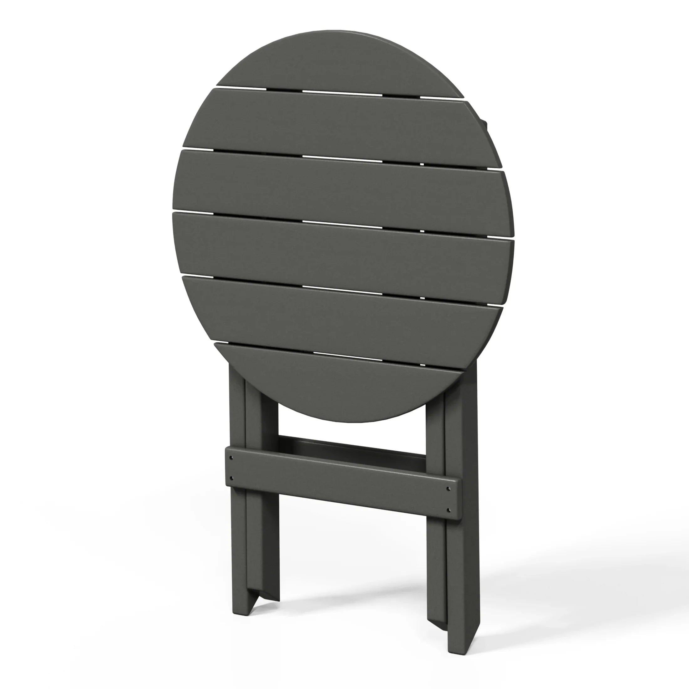 Paradise HDPE Outdoor 24.5 Inch Round Portable Folding Patio Dining Table