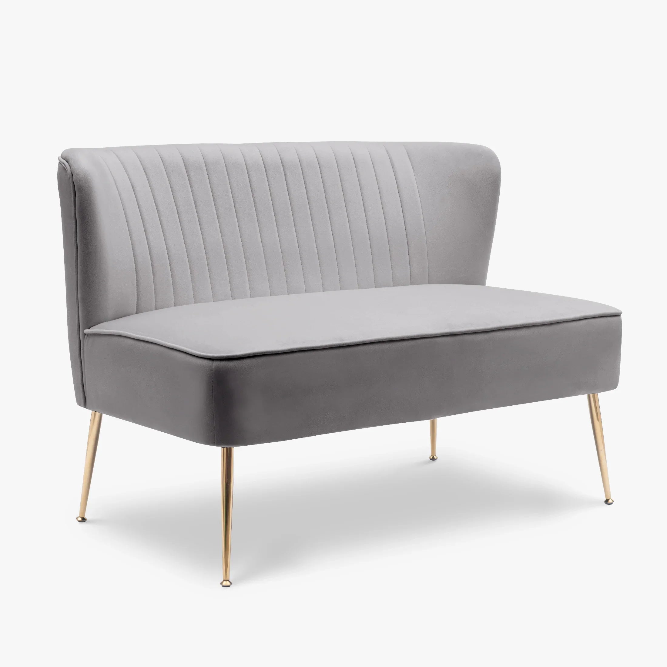 Alaia 46" Wide Upholstered Velvet Love Seat Sofa
