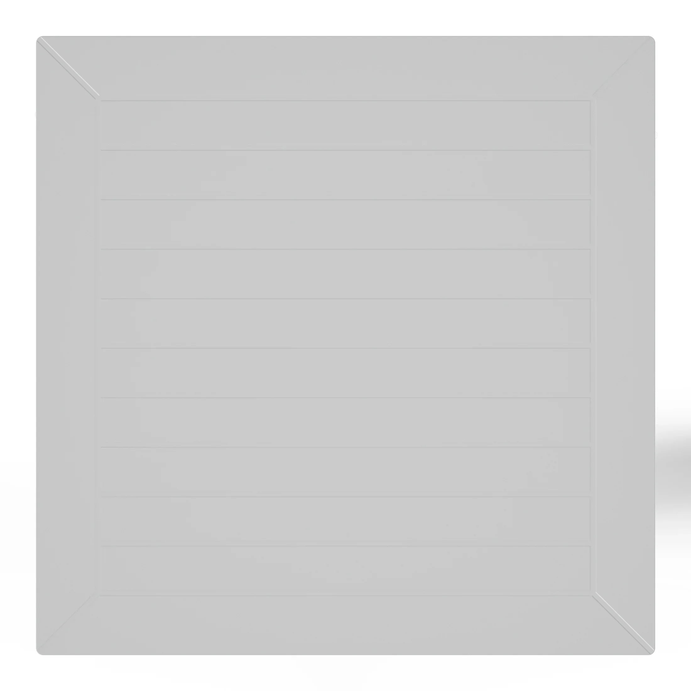 Sunshine 31.5" Square Outdoor Plastic Resin Patio Dining Table for 4