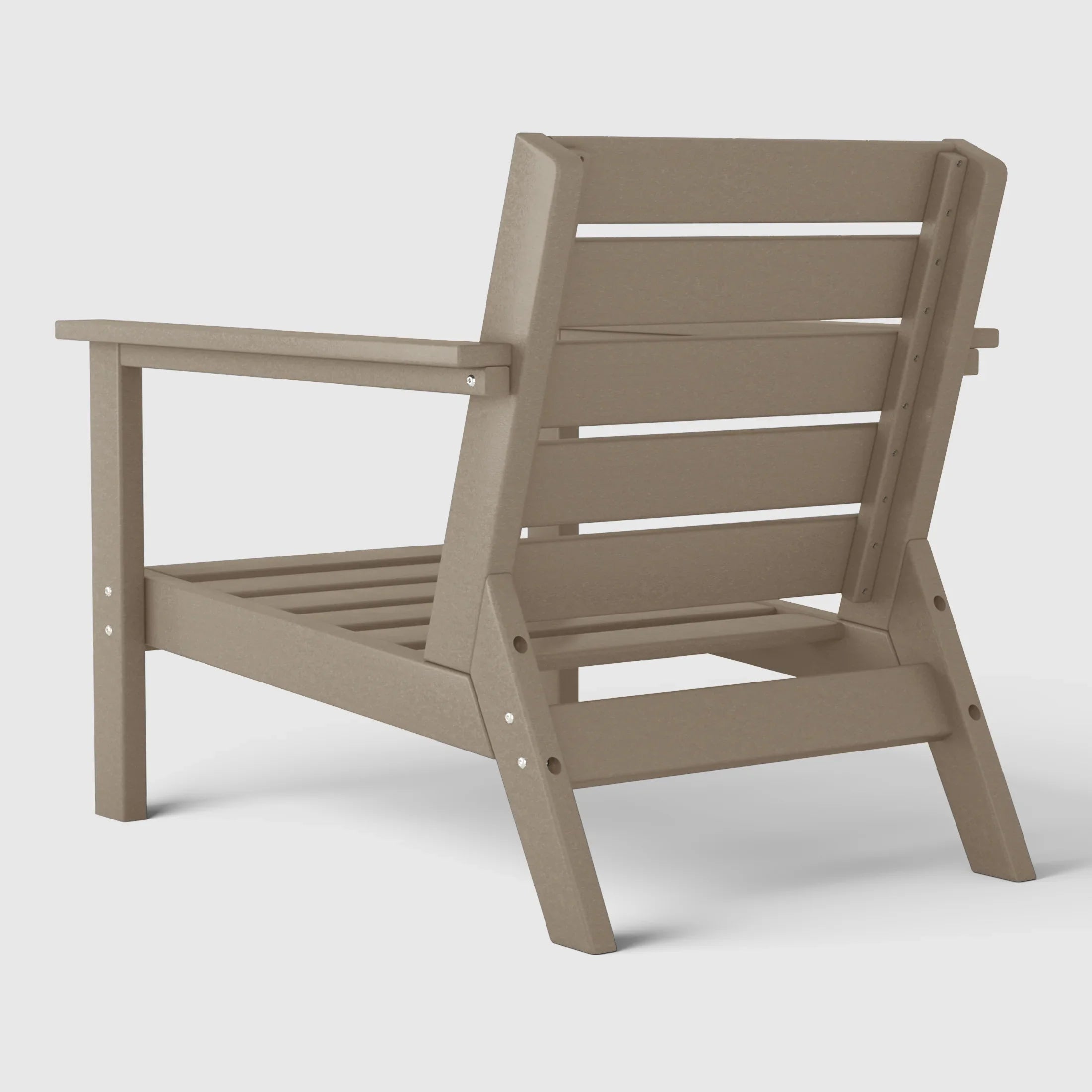 Portsmouth Outdoor Patio HDPE Deep Seating Armchair