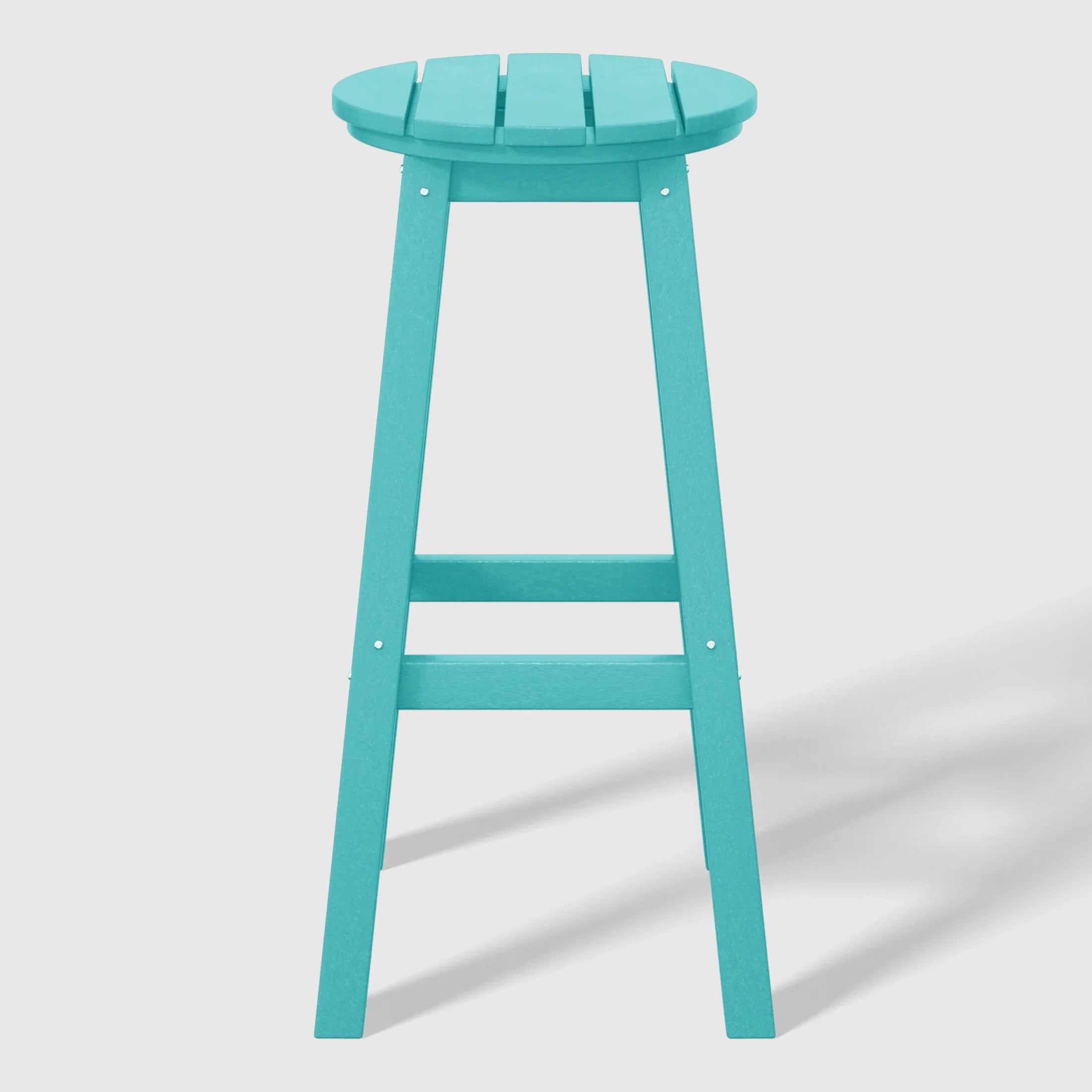 Paradise 29" HDPE Outdoor Patio Round Bar Stool Set of 2