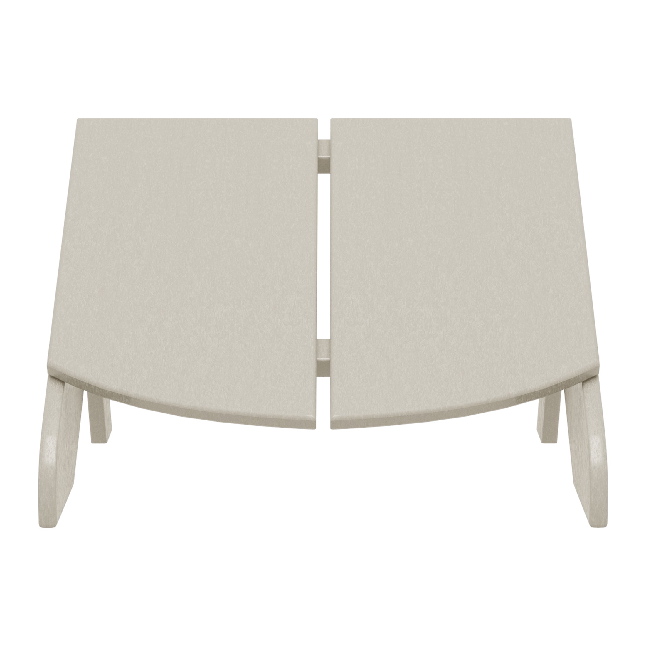 Seaview Modern HDPE Plastic Folding Patio Adirondack Ottoman