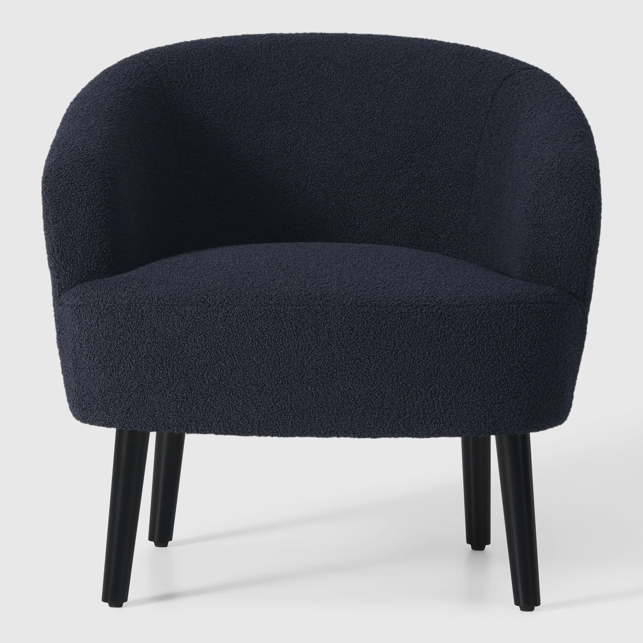 Celine 29" Wide Mid Century Modern Club Barrel Accent Armchair, Set of Two