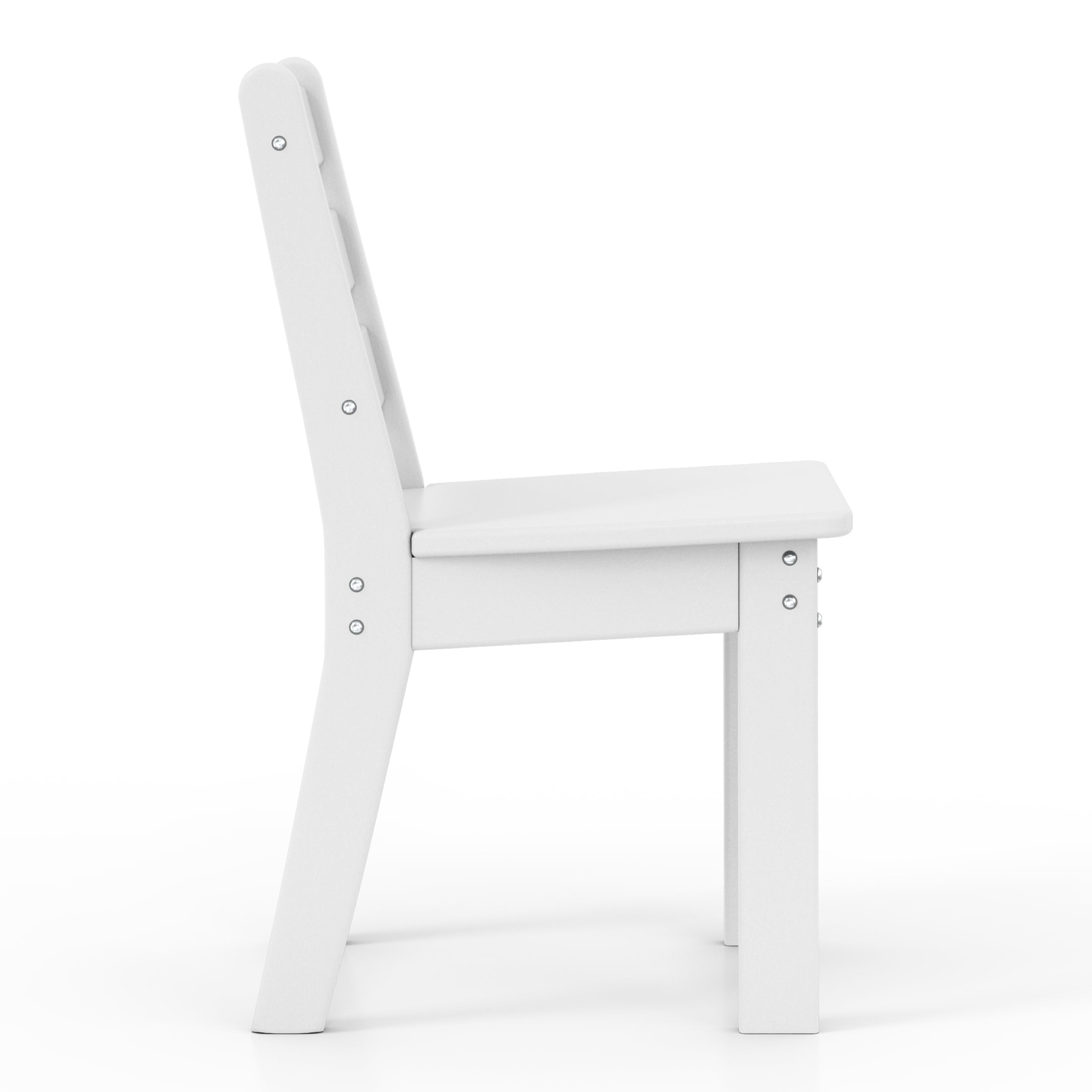 Playhouse Outdoor HDPE Kids Plastic Toddler Dining Chair (Set of Two)