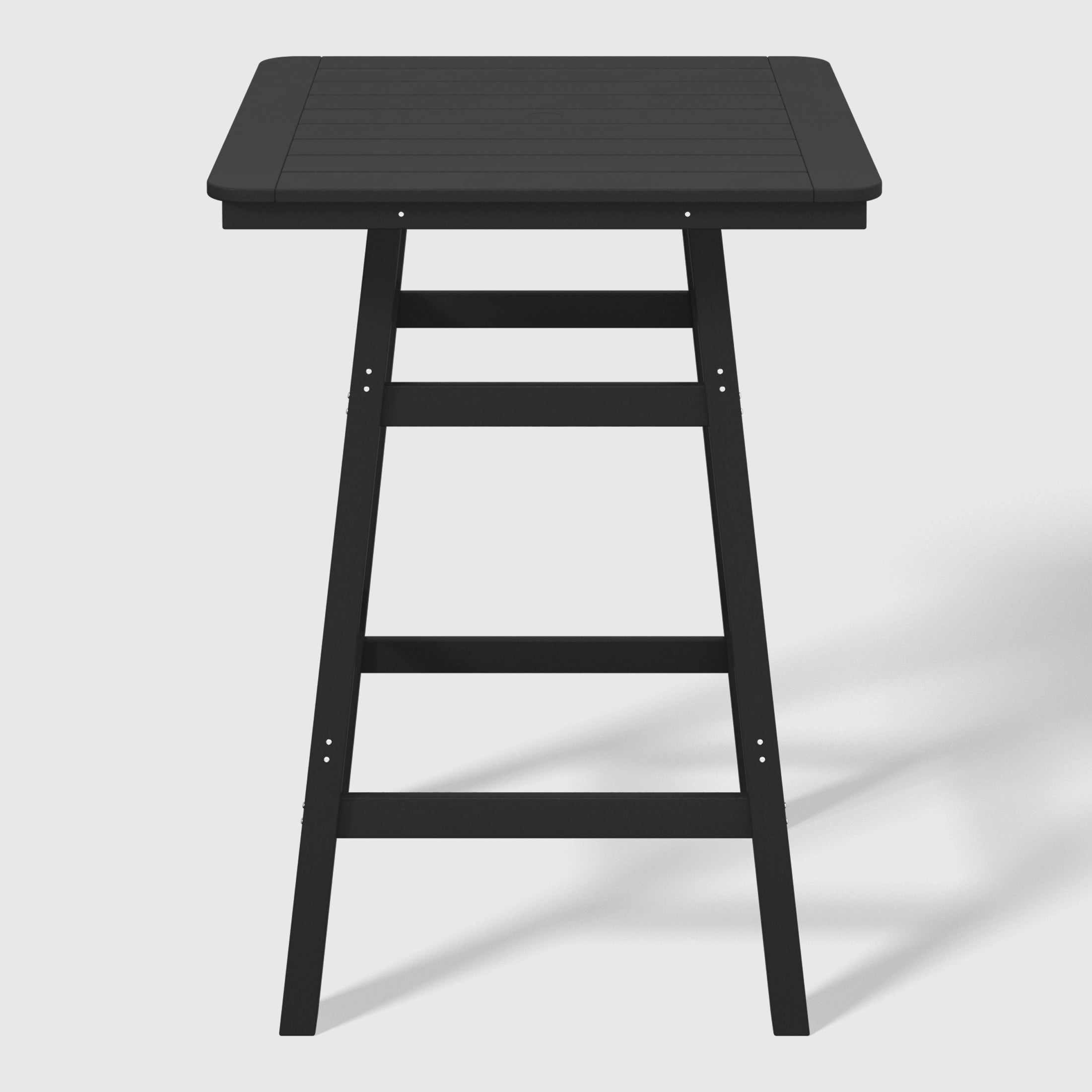 Paradise 5-Piece HDPE Outdoor Patio Dining Bar Bistro Table Set with Bar Stools