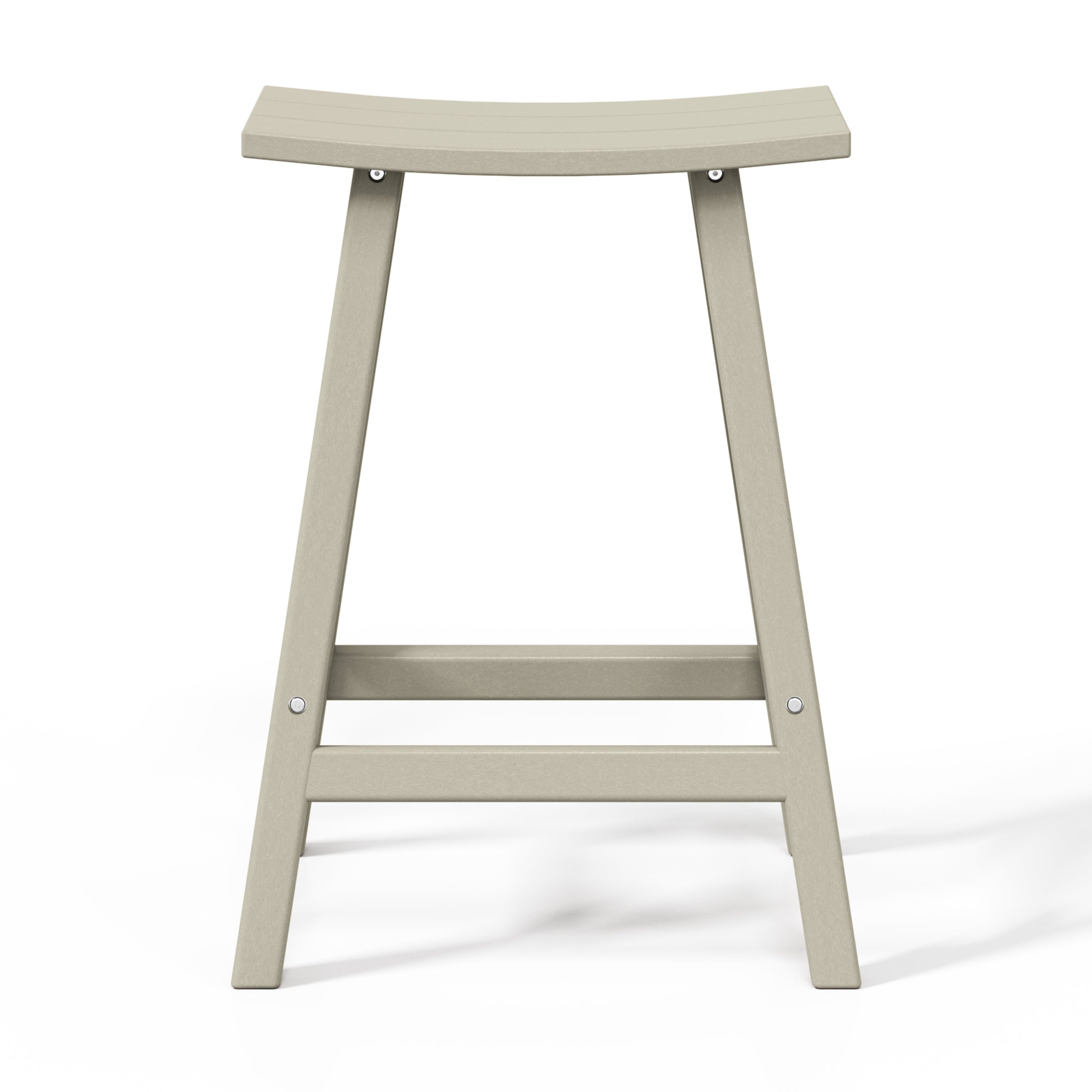 Paradise 24" HDPE Outdoor Patio Counter Height Bar Stools (Set of 2)