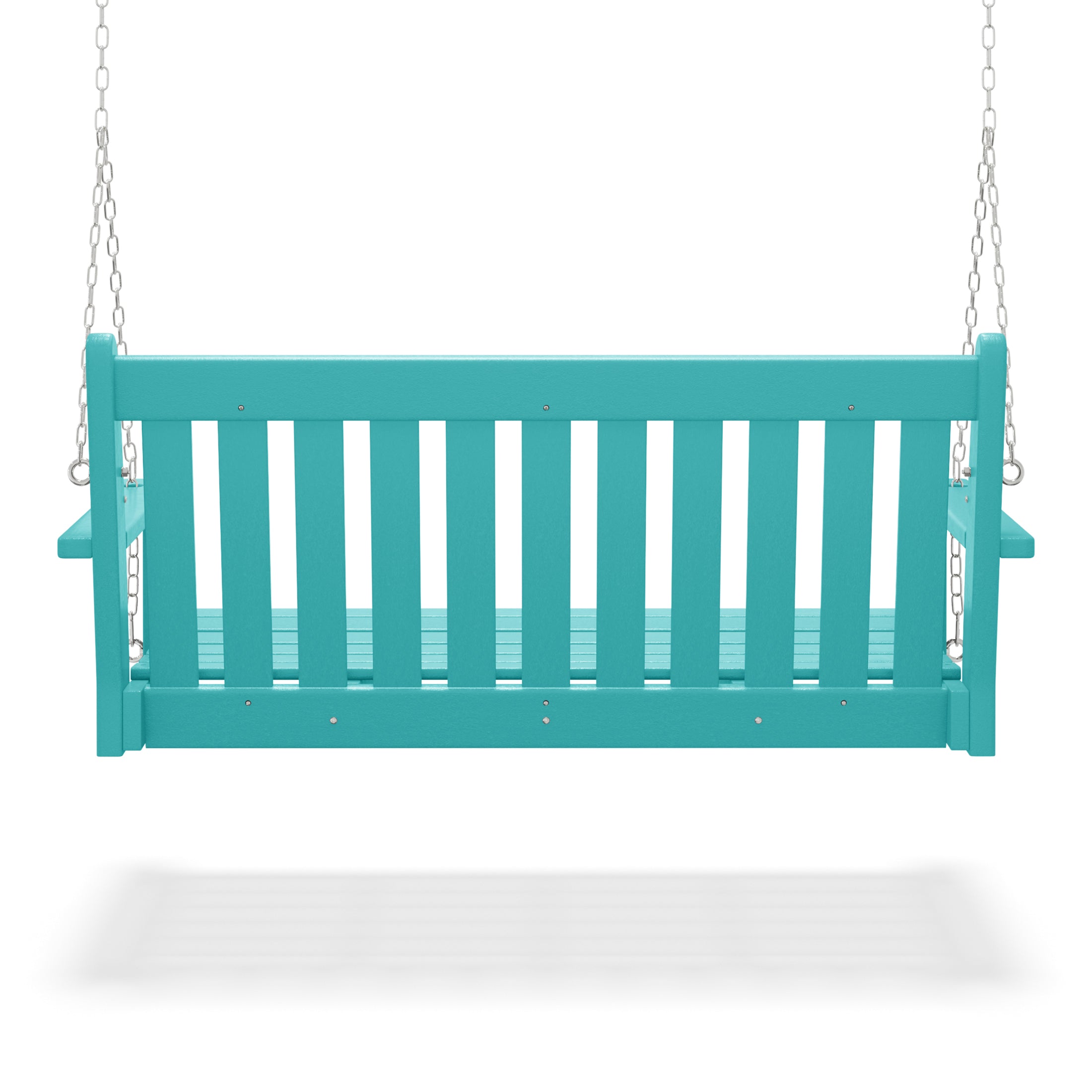 Paradise Outdoor Patio HDPE Hanging Front Porch Swing Bench