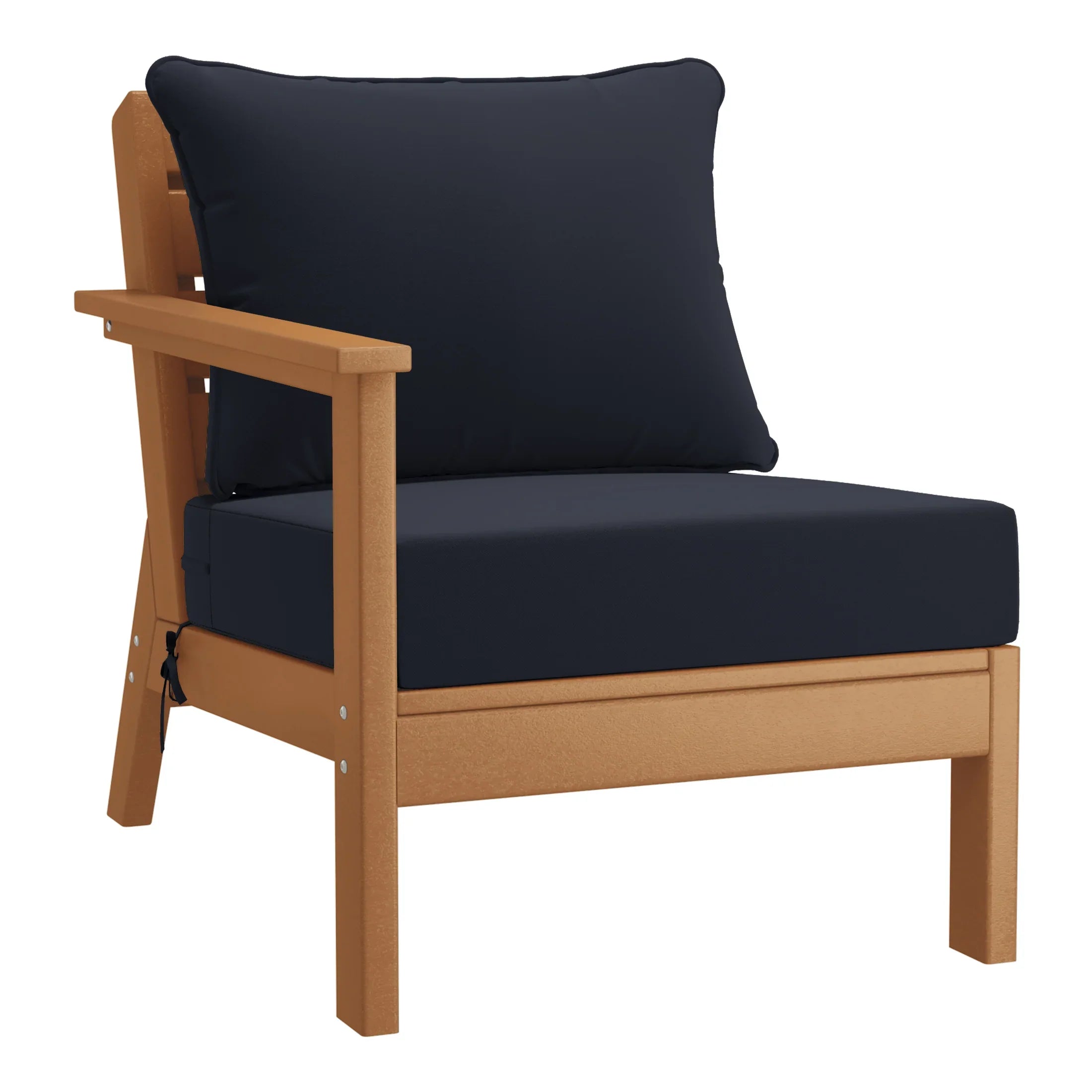 Portsmouth Outdoor Patio HDPE Sectional Sofa with Patio Cushions