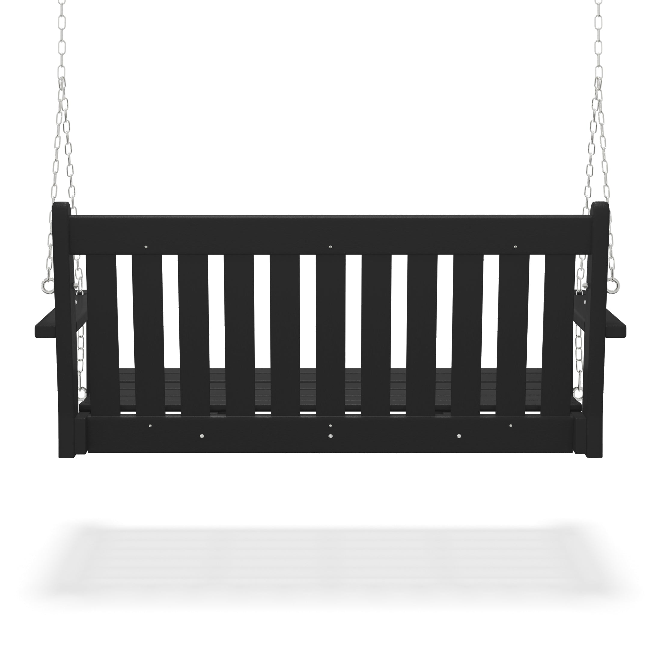 Paradise Outdoor Patio HDPE Hanging Front Porch Swing Bench