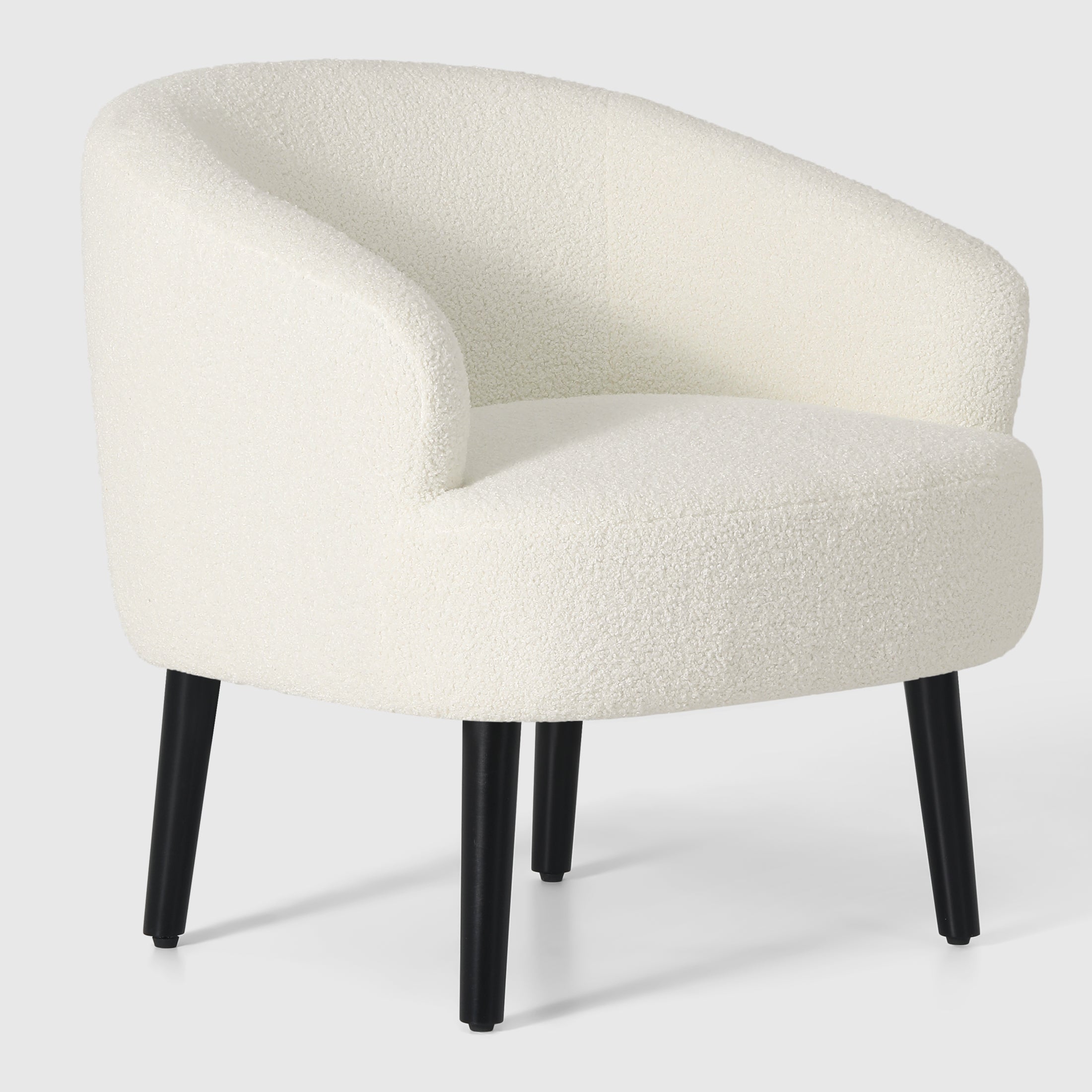 Celine 29" Wide Mid Century Modern Club Barrel Accent Armchair, Set of Two