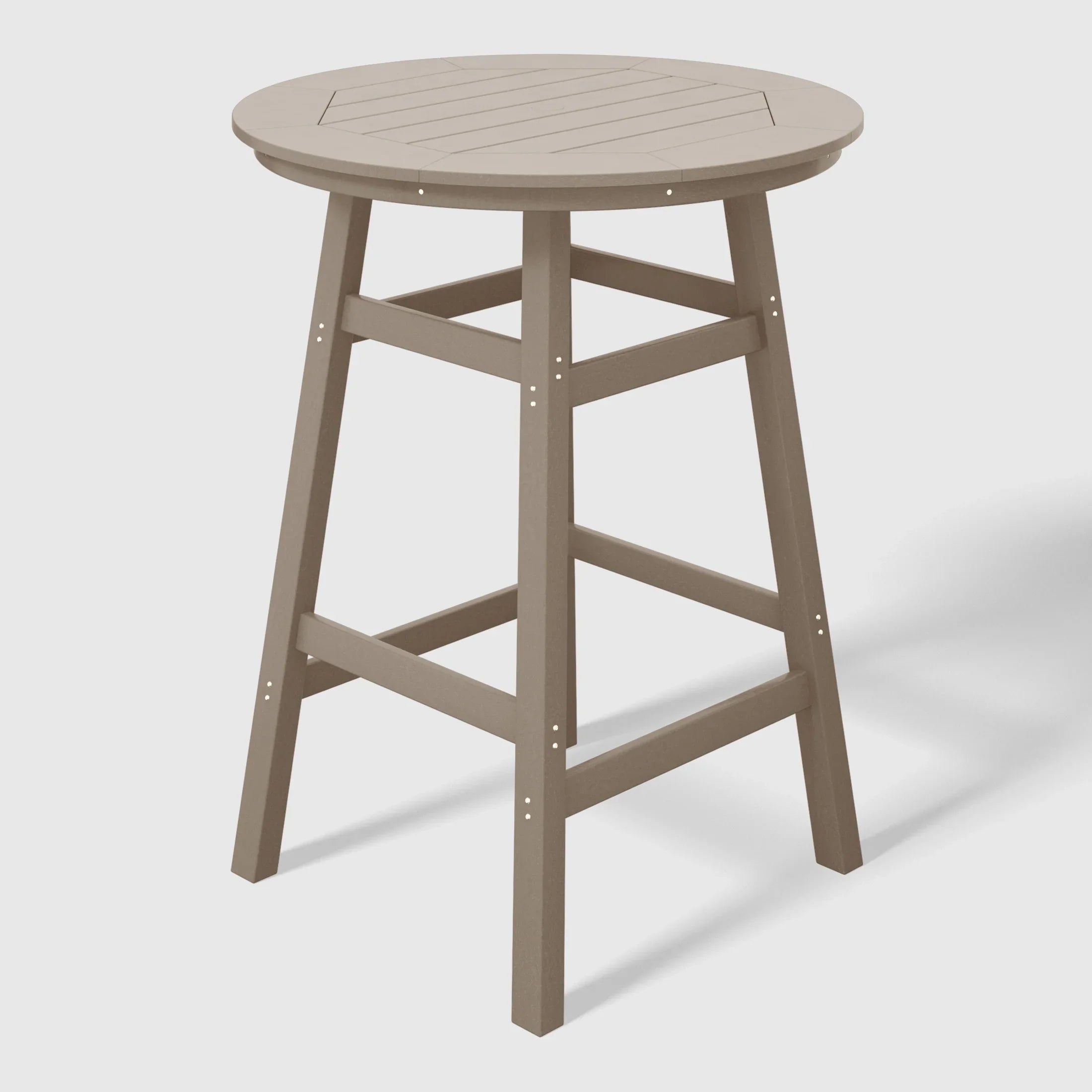 Paradise Outdoor 35" HDPE Round Patio Bar Height Table