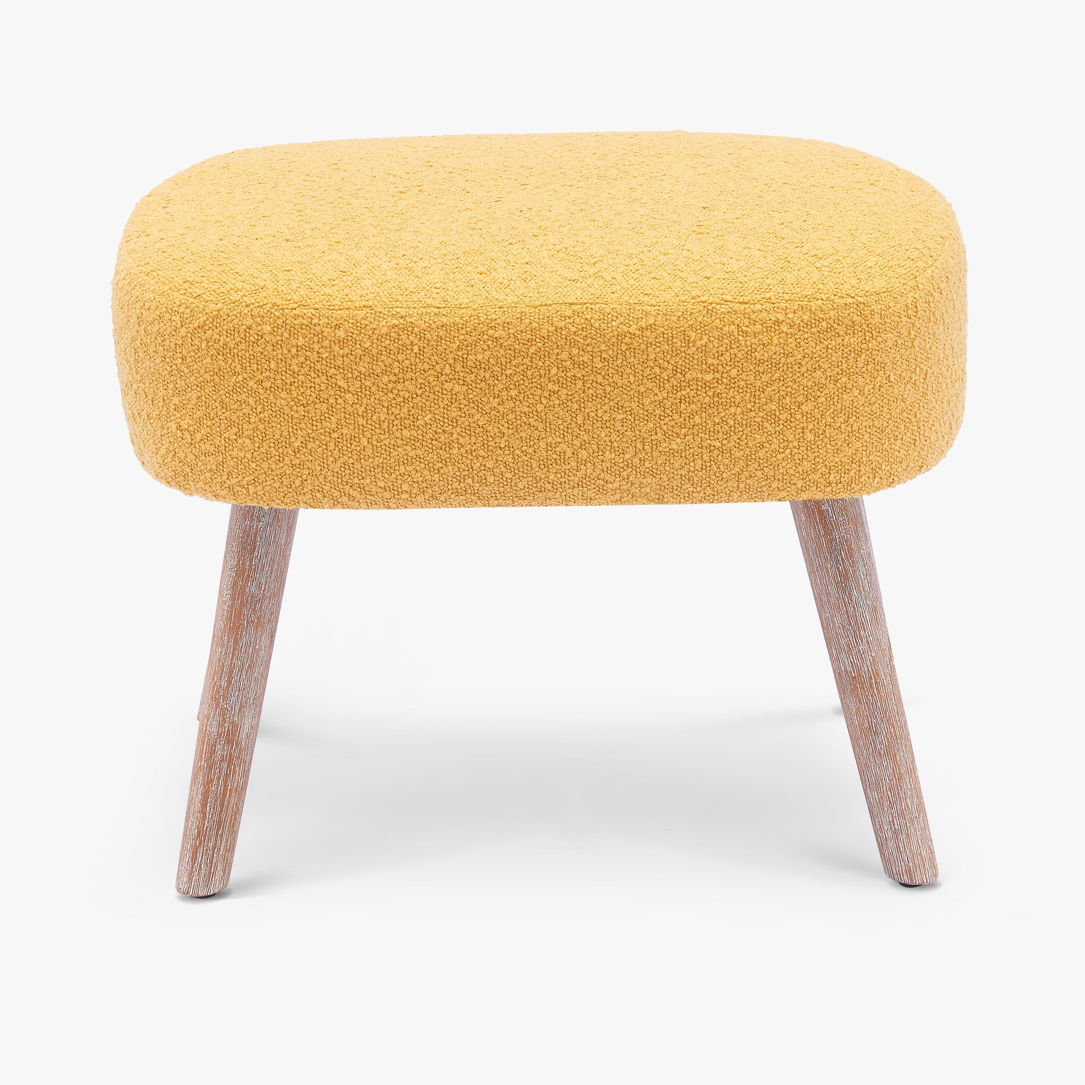 Amélie 21" Wide Square Upholstered Cushion Ottoman Foot Stool