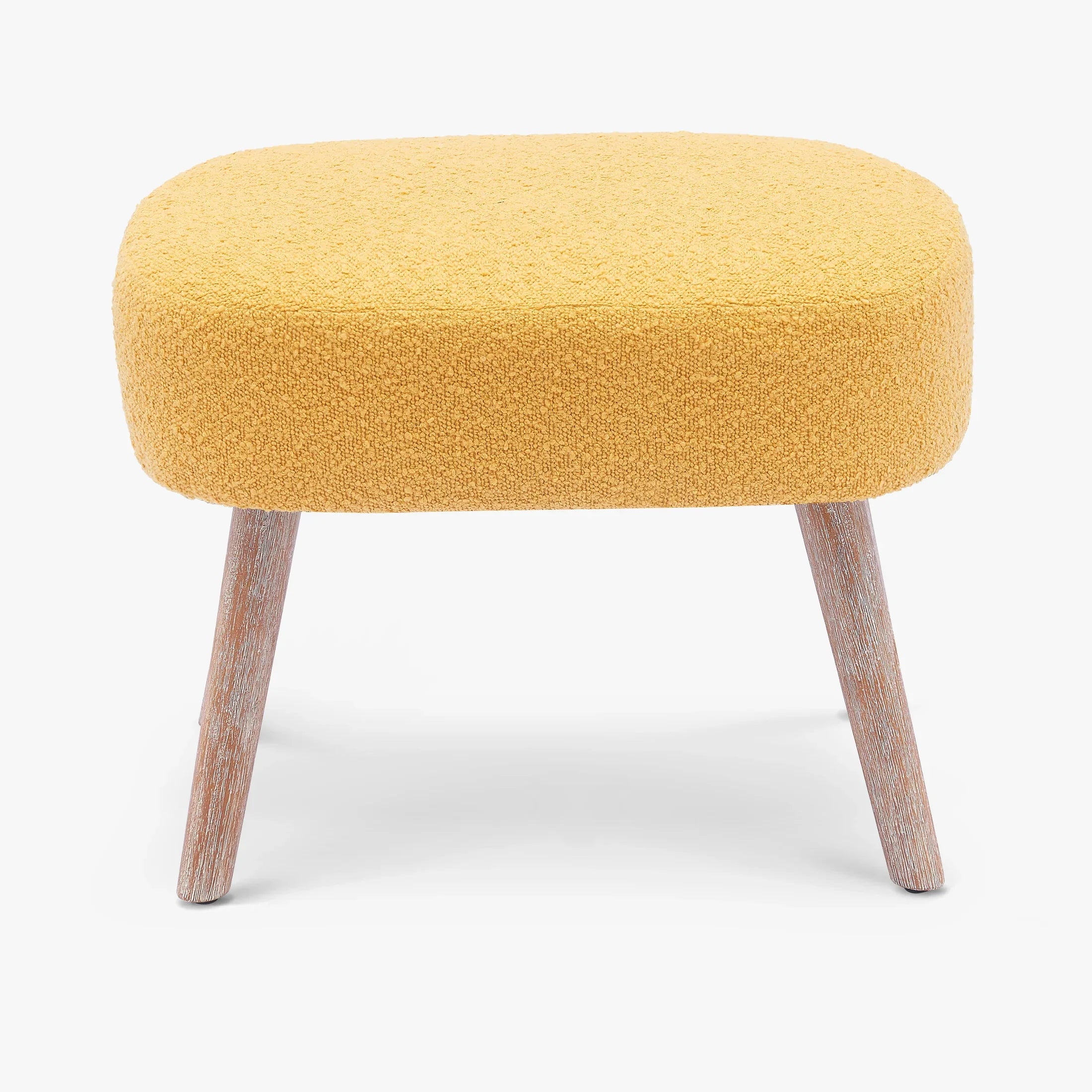 Amélie 21" Wide Square Upholstered Cushion Ottoman Foot Stool