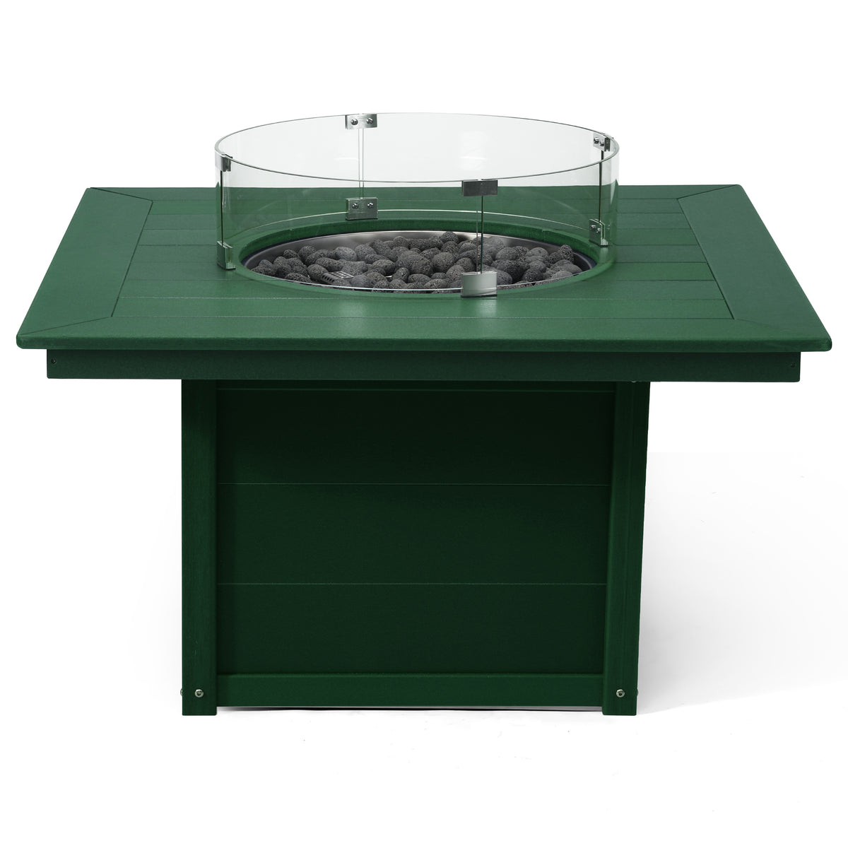Sol 42" Modern Outdoor Patio Propane Square Fire Pit Table