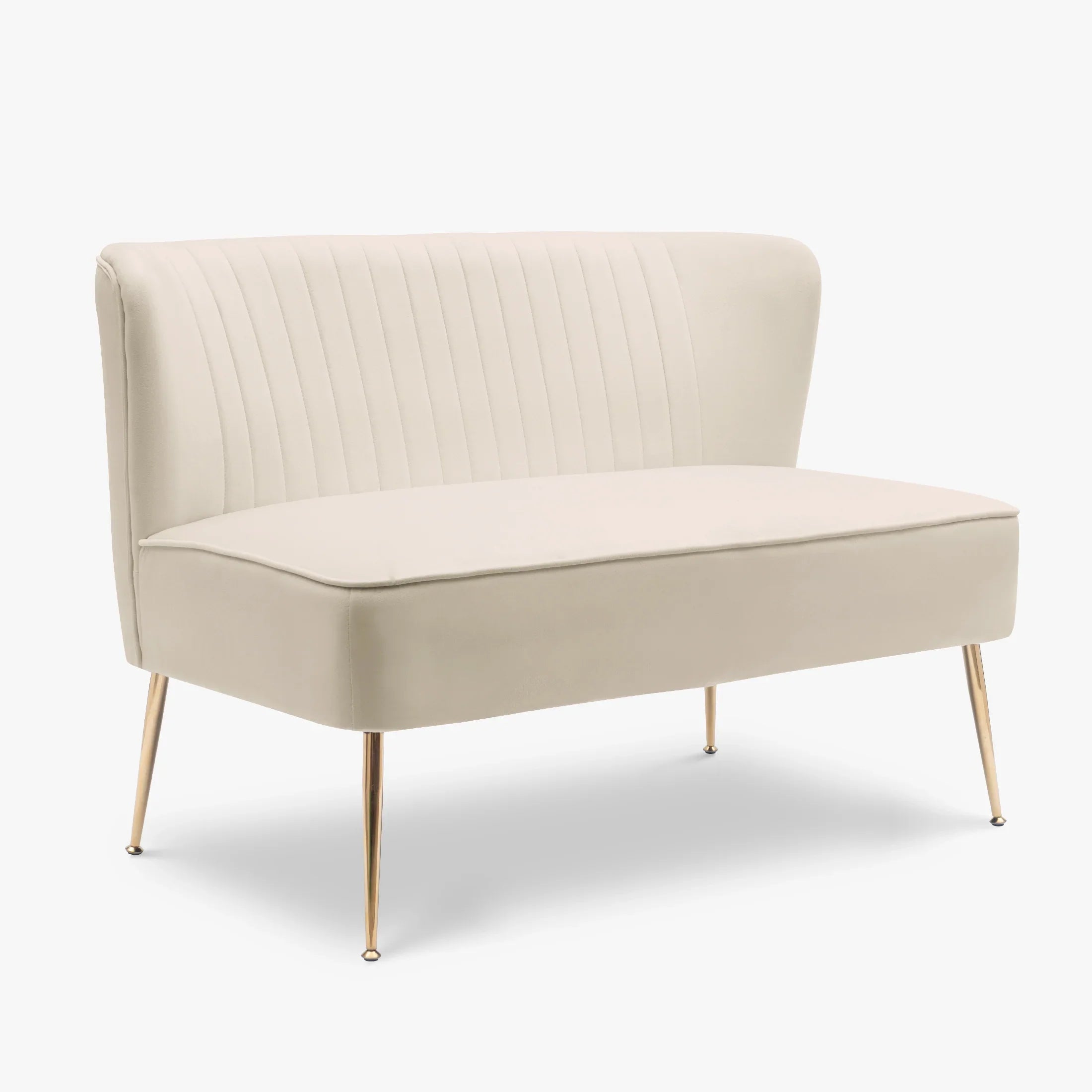 Alaia 46" Wide Upholstered Velvet Love Seat Sofa