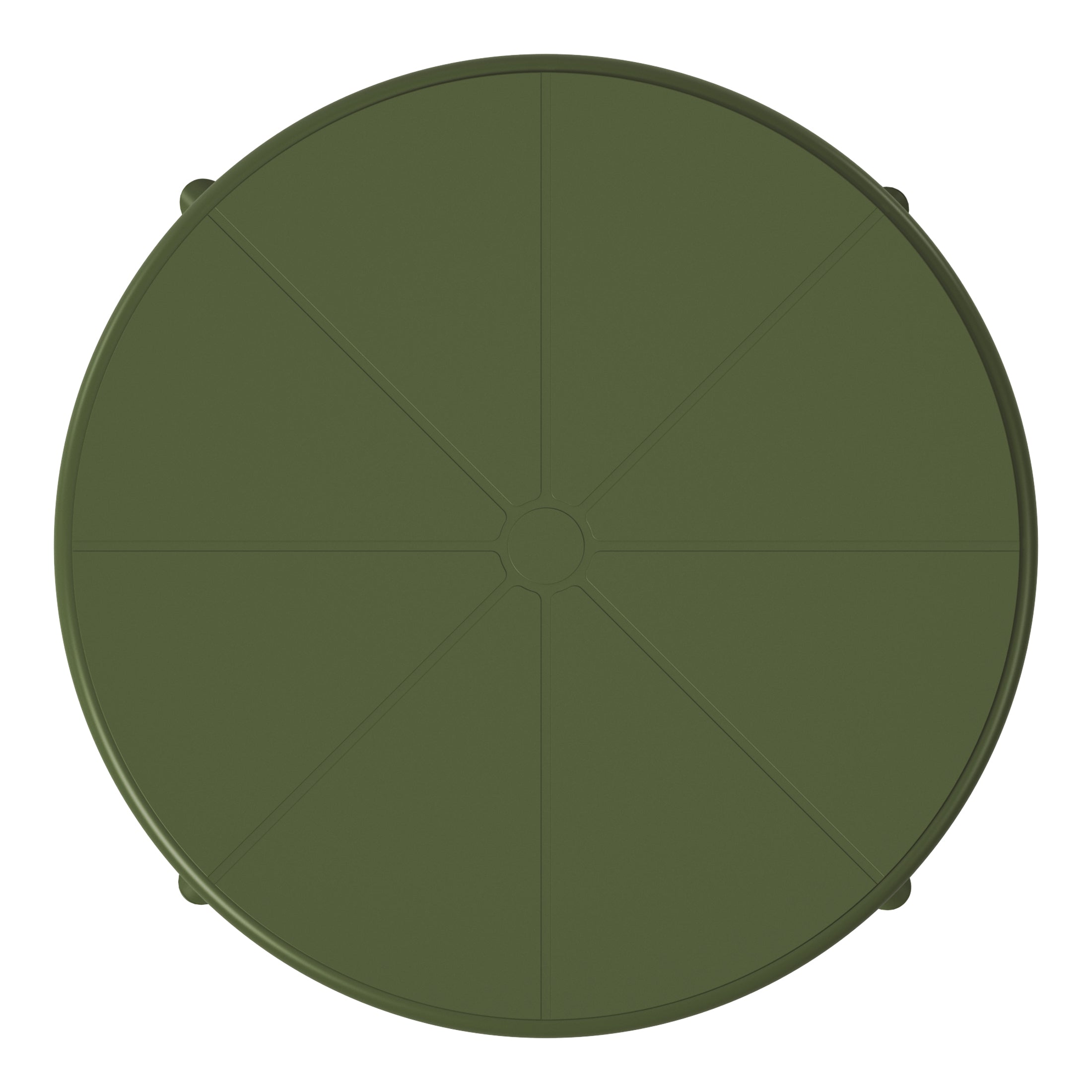 Sunshine 23.5" Outdoor Polypropylene Resin Round Patio Bistro Dining Table for 2