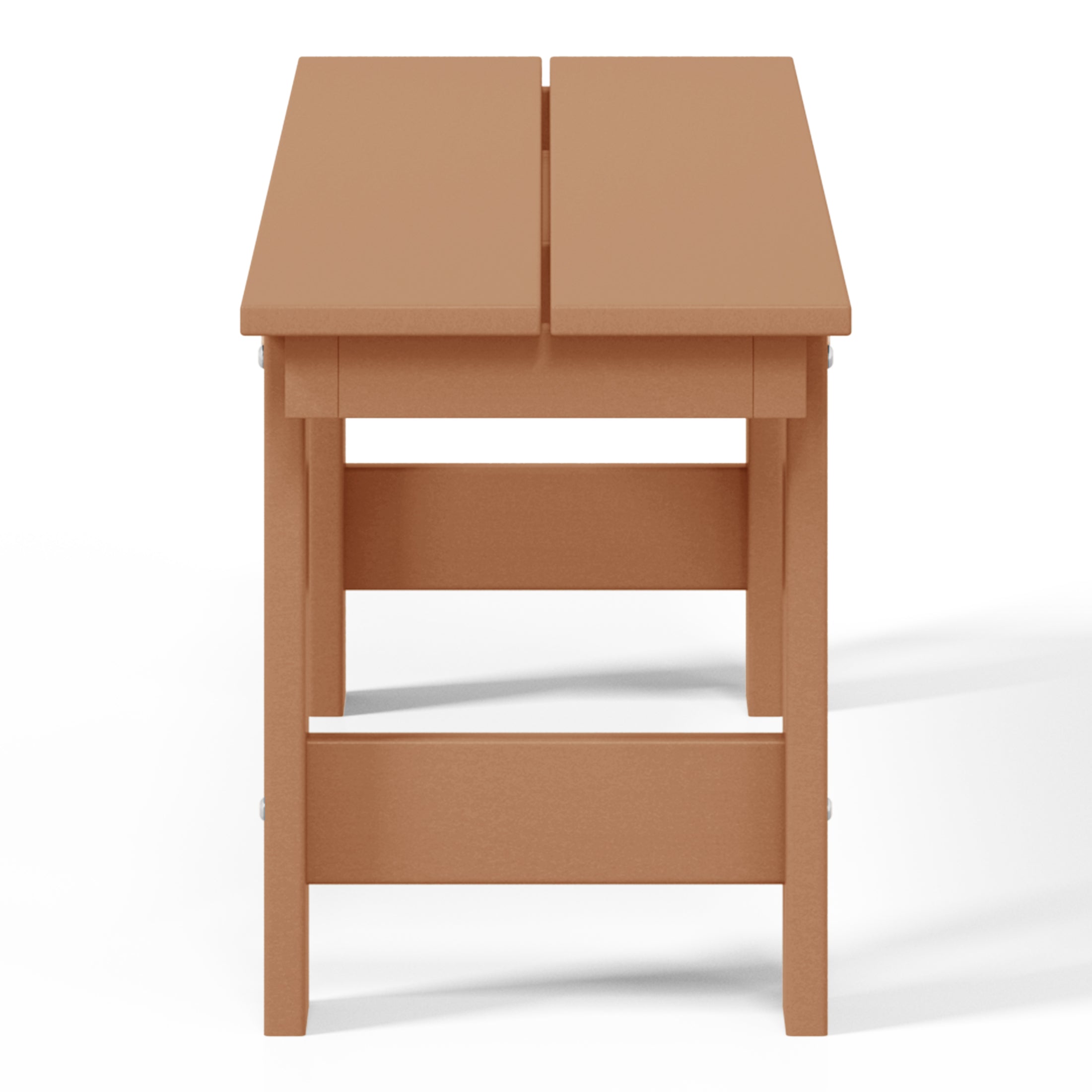 Palms Outdoor HDPE 48" Modern Backless Patio Bench