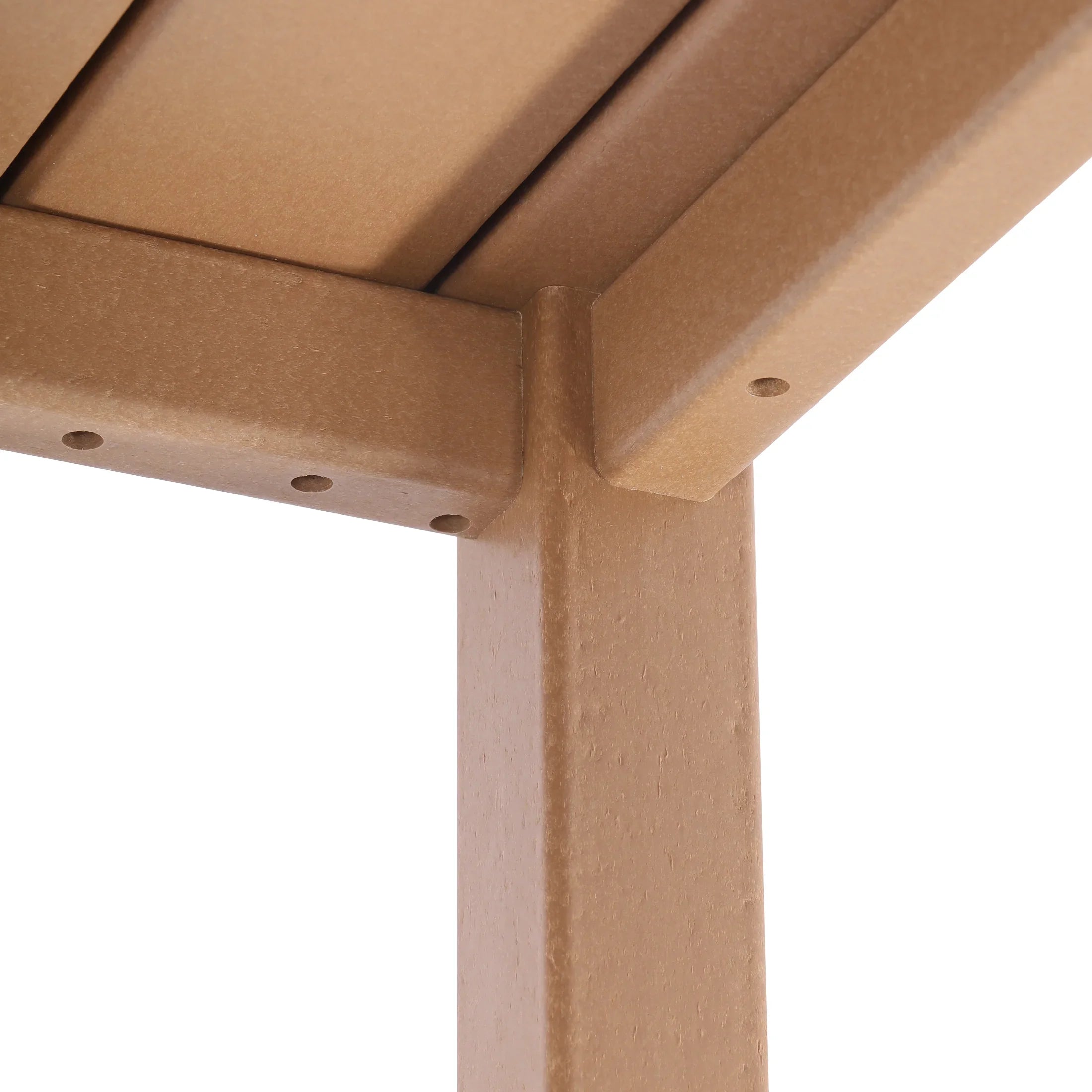 Paradise Low Outdoor HDPE Square Patio Coffee Table