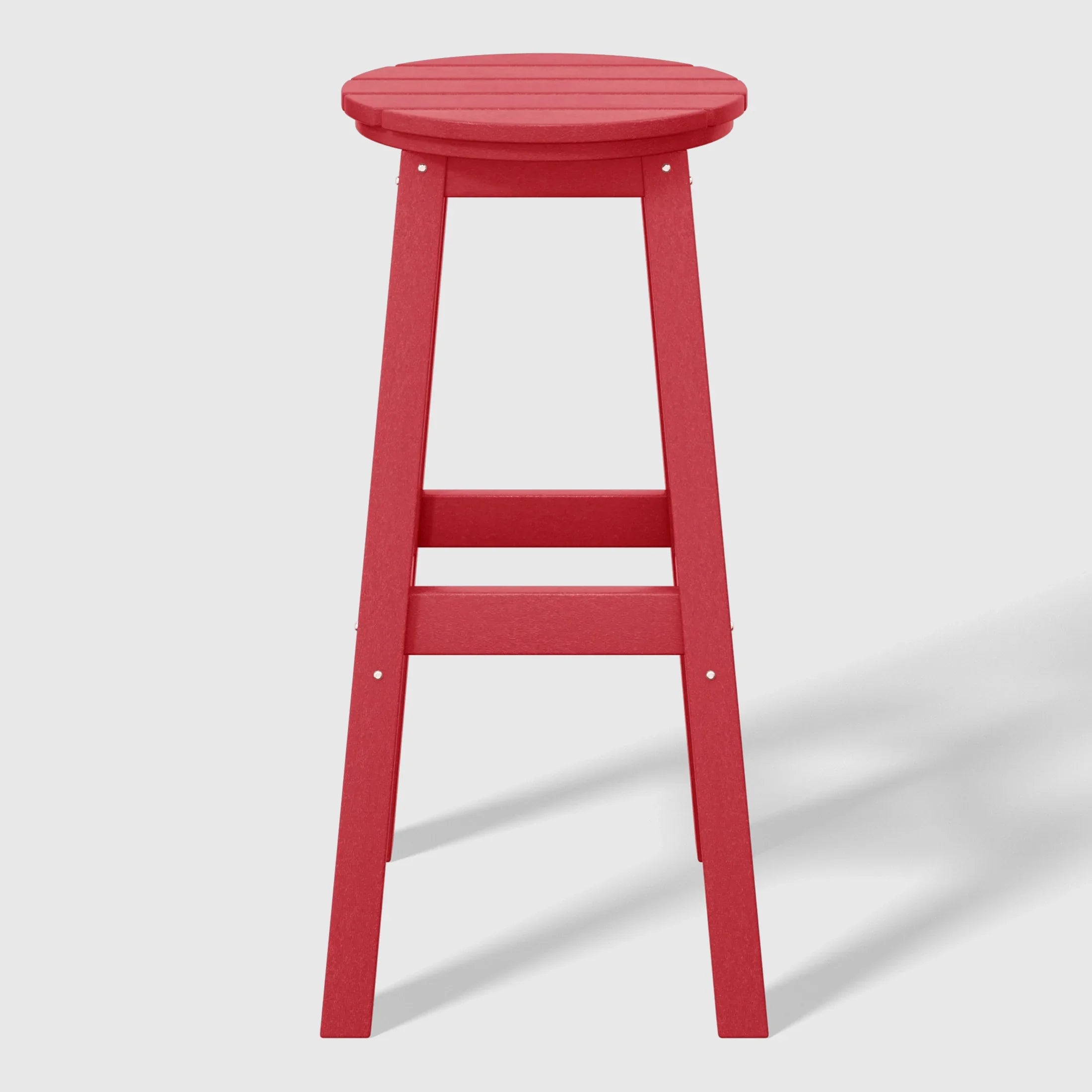 Paradise 29" HDPE Outdoor Patio Round Bar Stool Set of 2