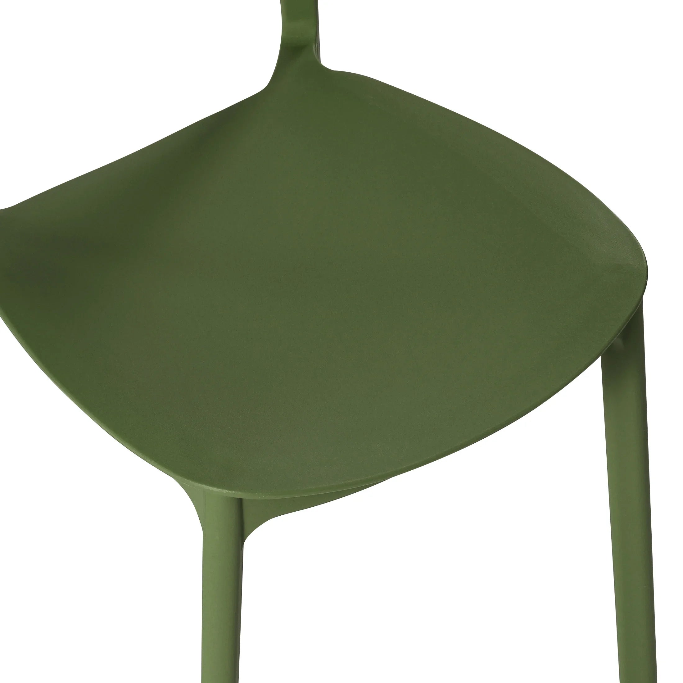 Sunshine Modern Stackable Polypropylene Plastic Patio Dining Chair (Set of 2)