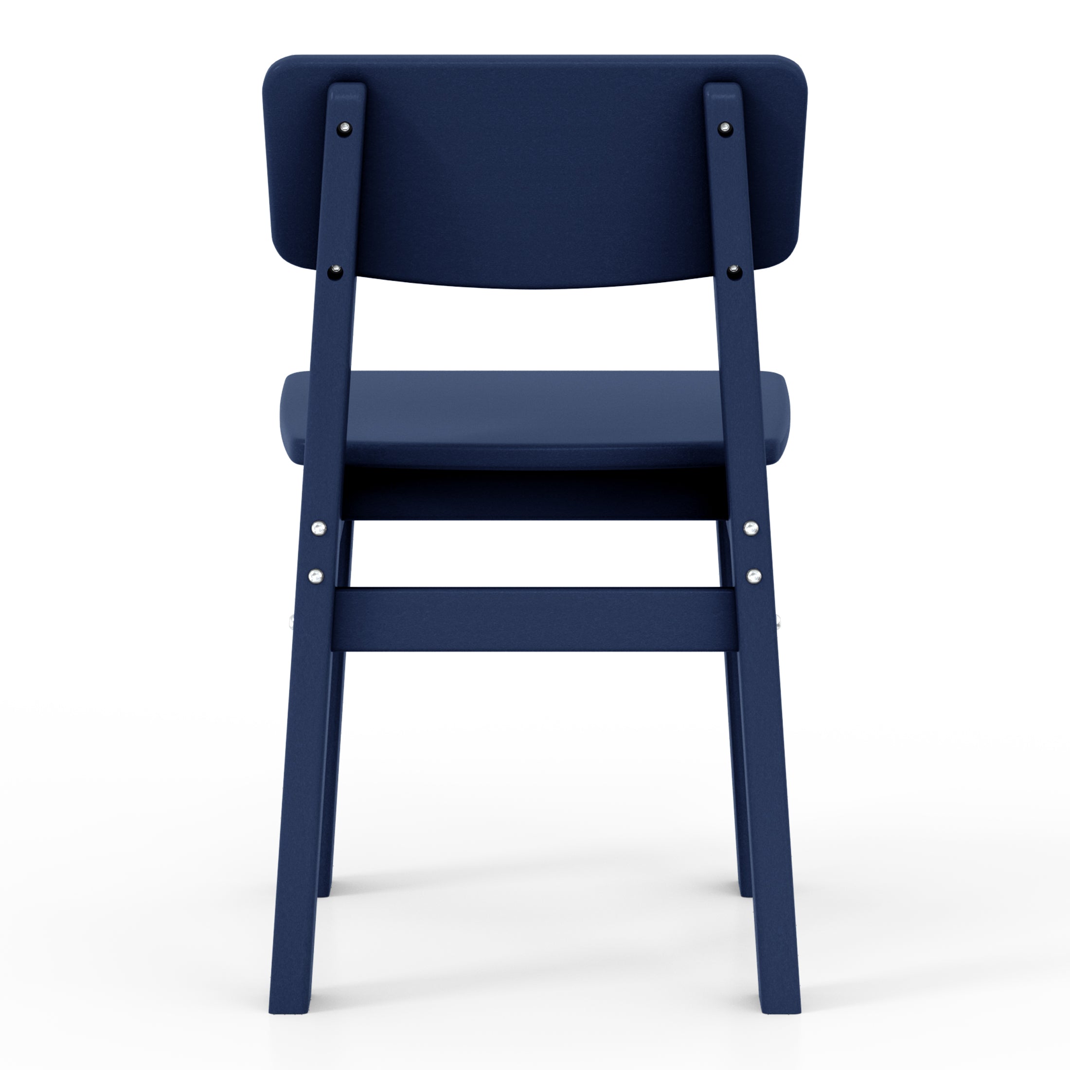 Little Explorers Outdoor HDPE Kids Modern Plastic Toddler Dining Chairs (Set of Two)