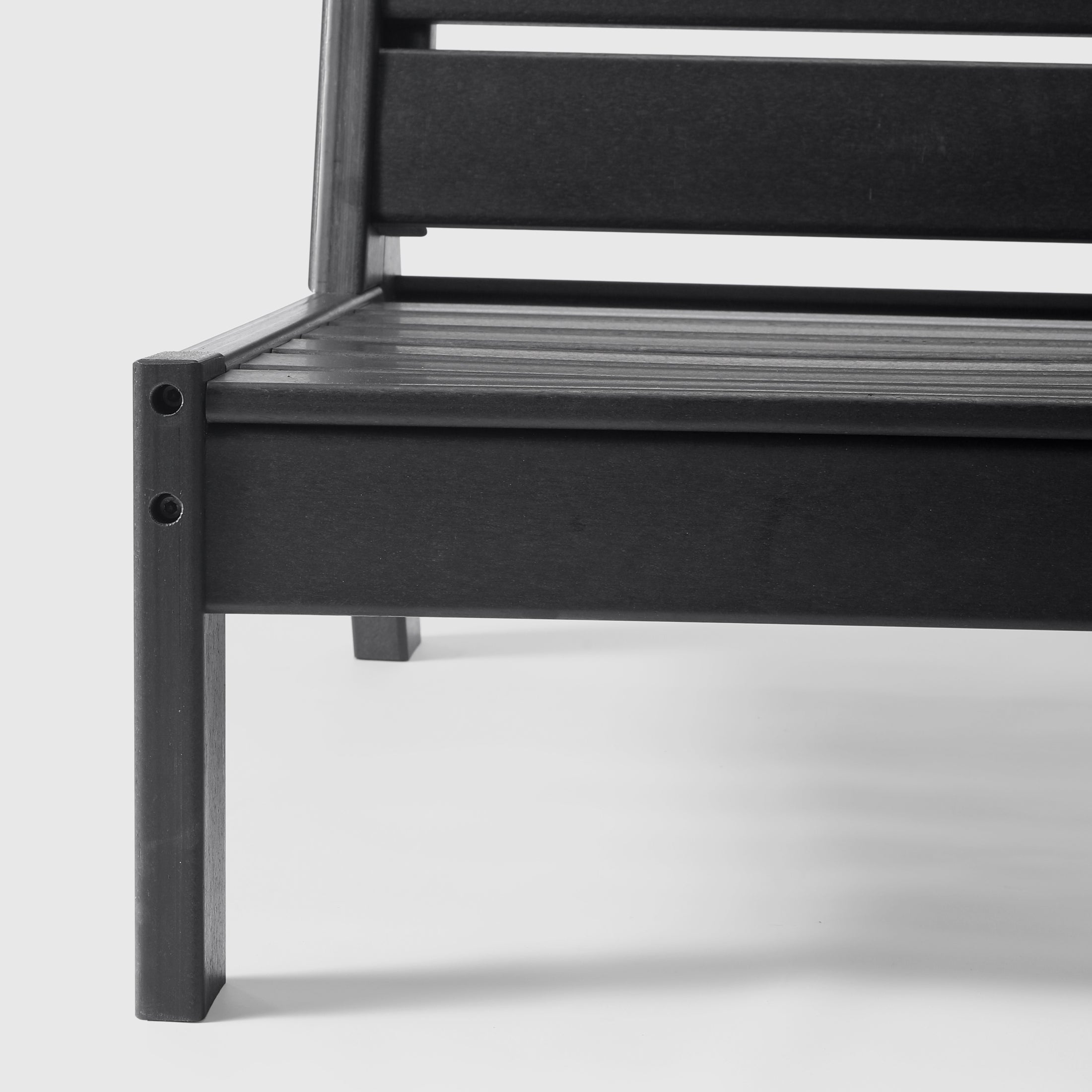 Portsmouth Outdoor HDPE Deep Seating Modular Armless Patio Chair