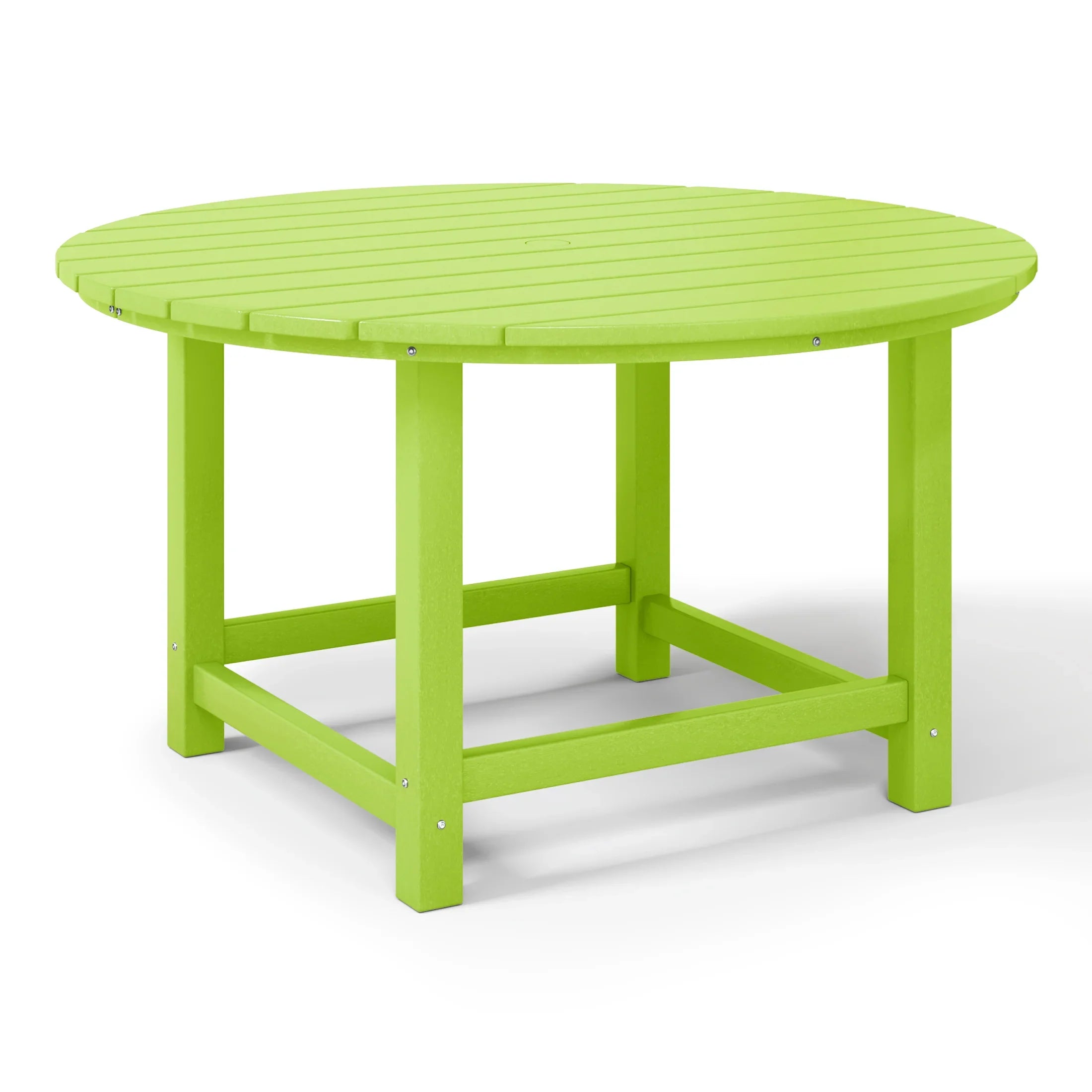 Paradise Kids Outdoor Patio Furniture HDPE 38" Wide Round Dining Table