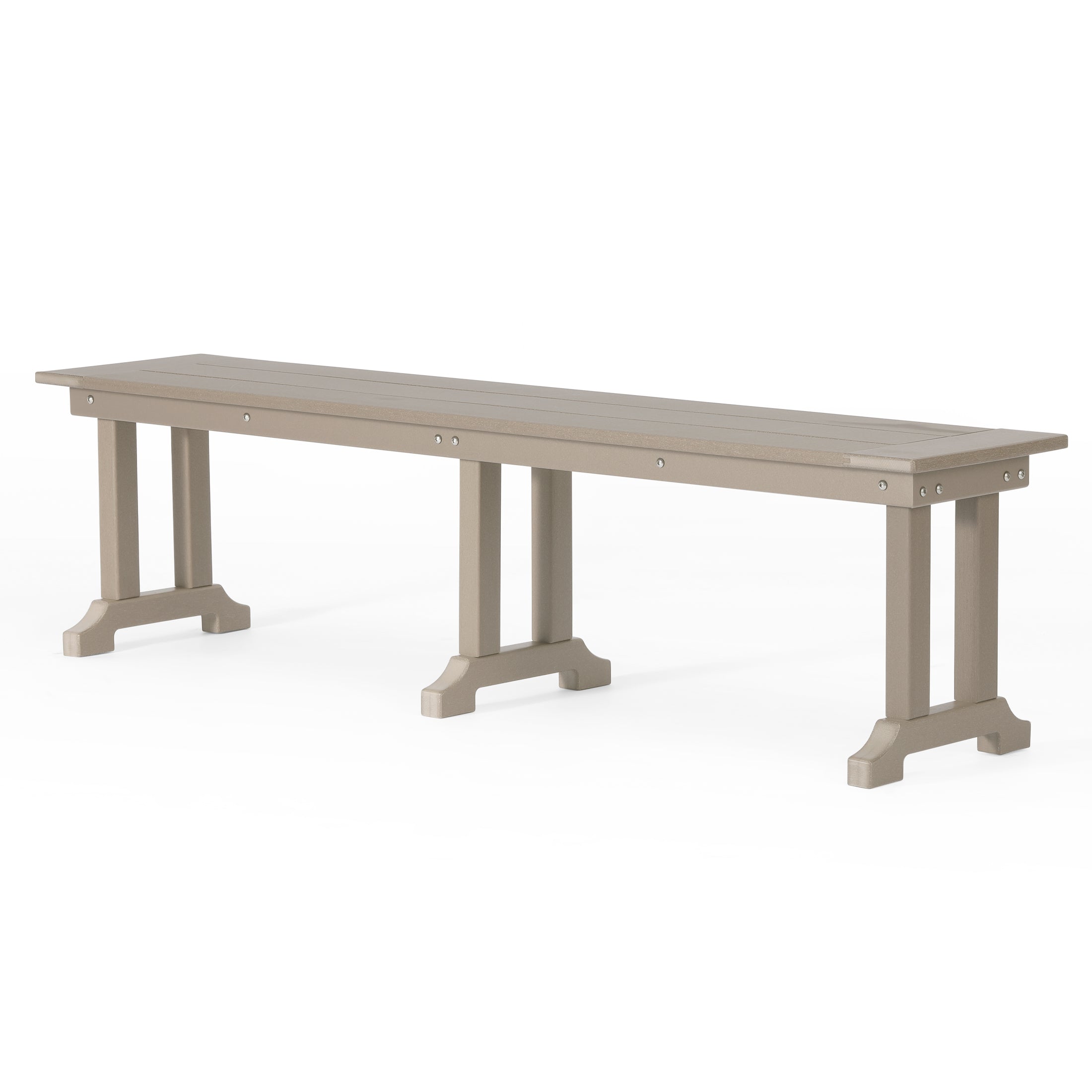 Paradise 65" Outdoor Patio Trestle Dining Bench
