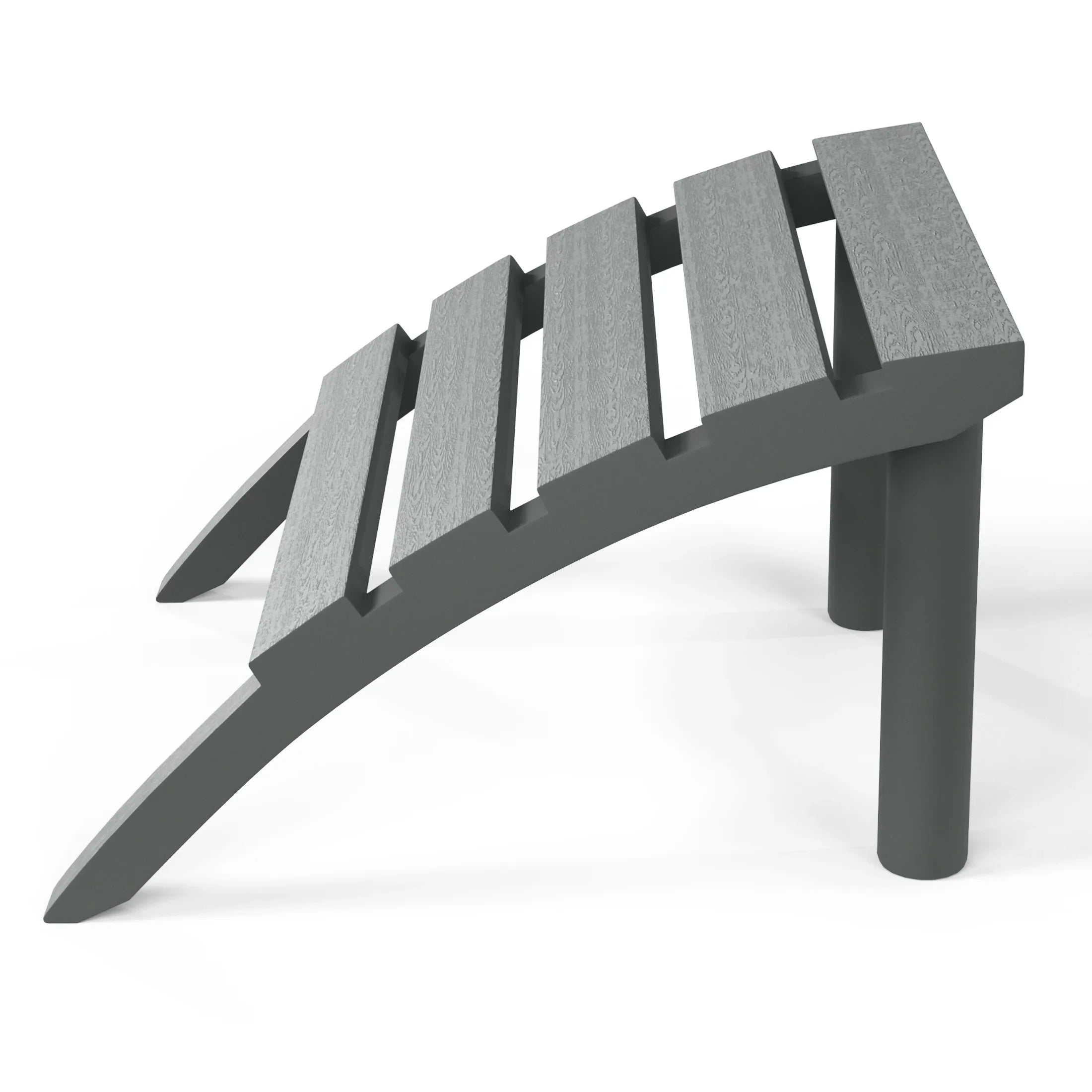 Cayman Outdoor Patio HDPE Adirondack Ottoman Footrest