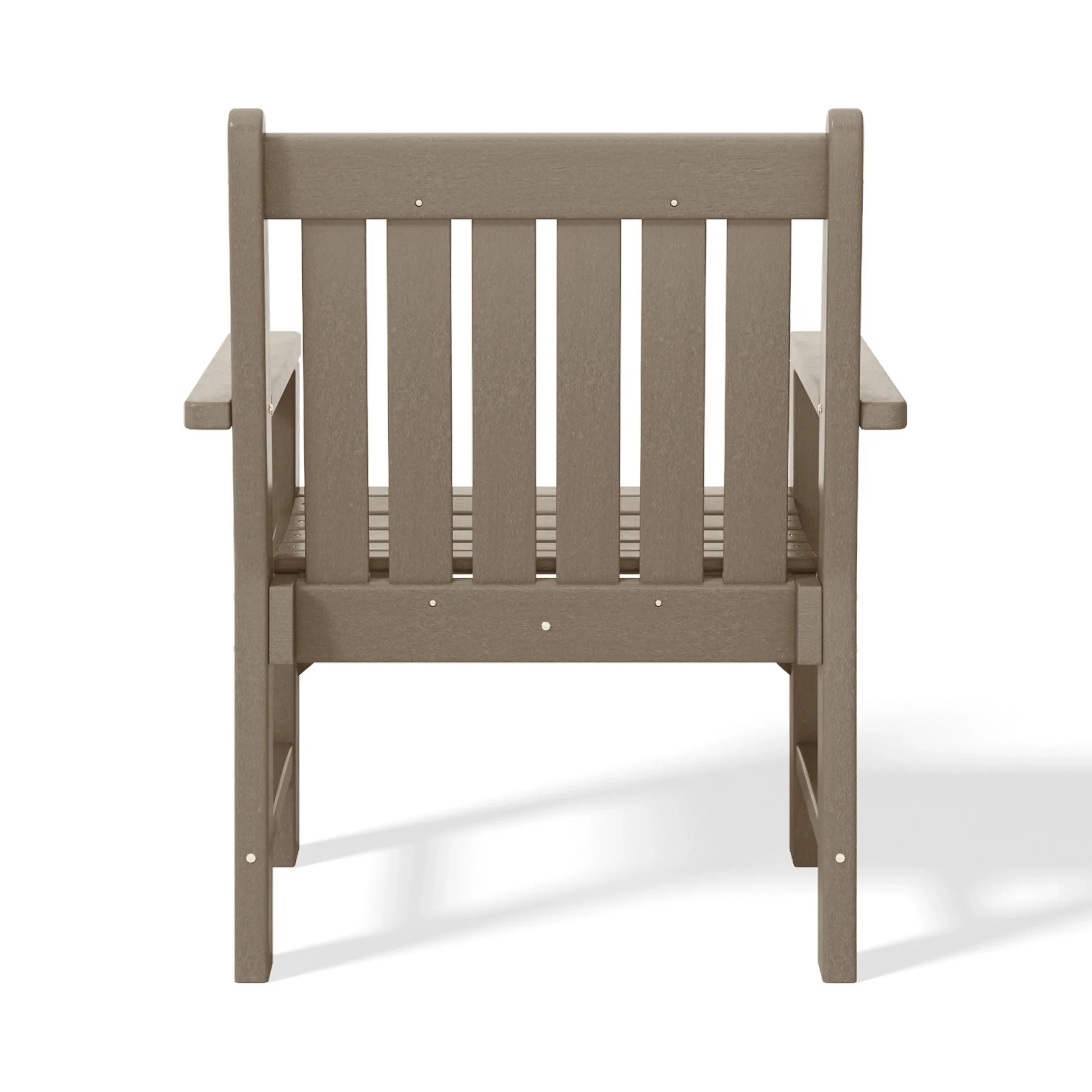 Paradise Outdoor Patio HDPE Adirondack Dining Arm Chair