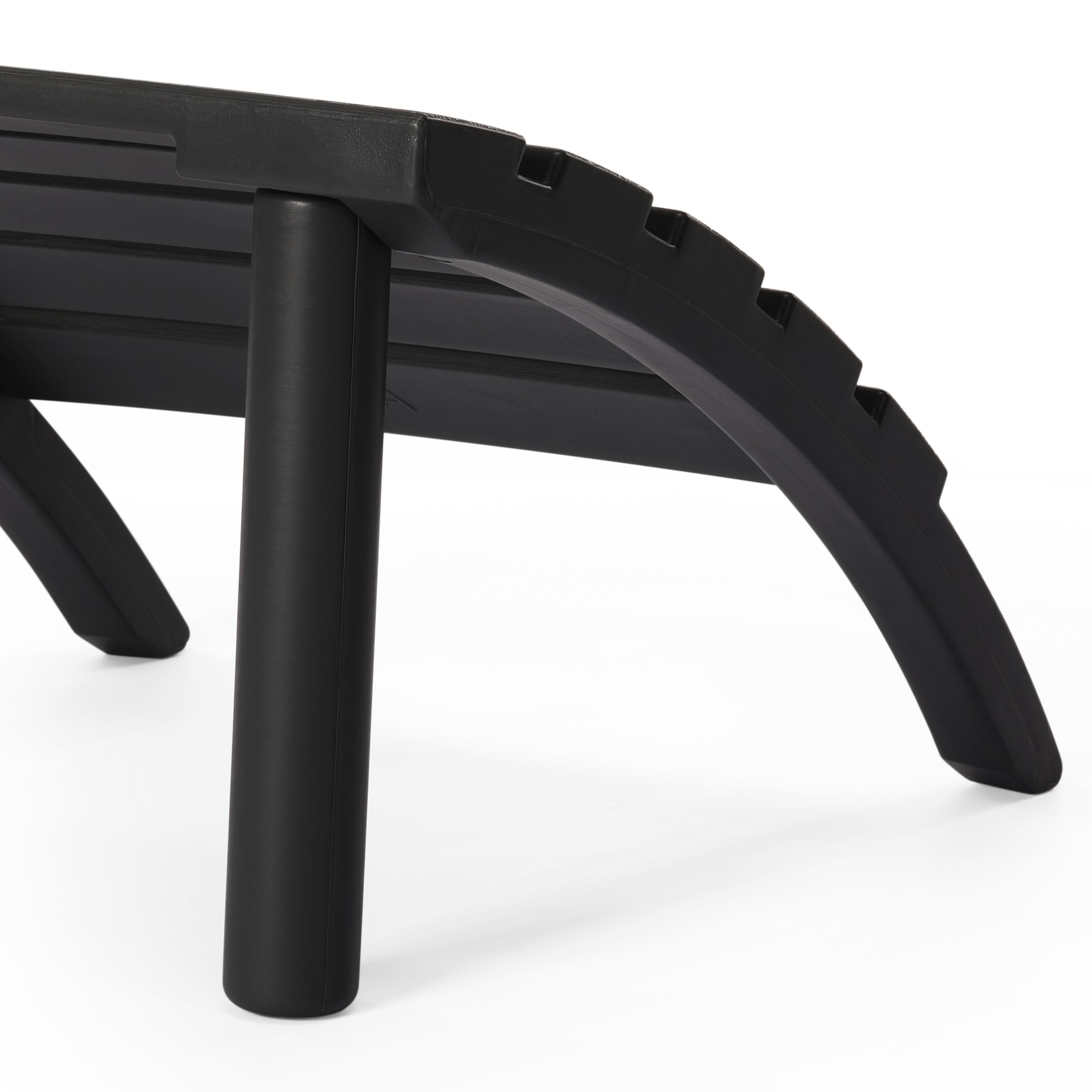 Cayman Outdoor Patio HDPE Adirondack Ottoman Footrest